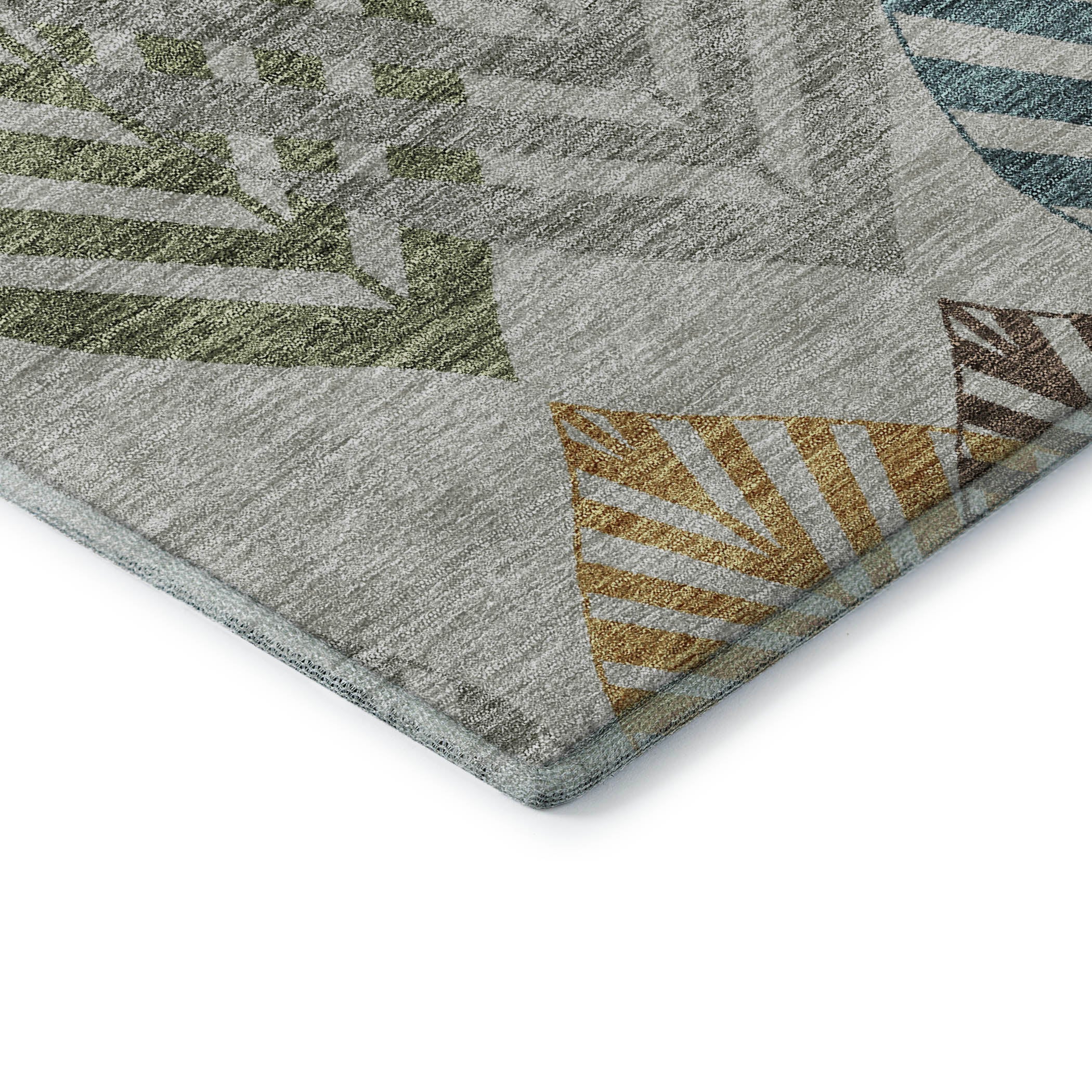 Lucerne Machine Washable Transitional Gray Rug 1'8" x 2'6" #shape_Rectangle