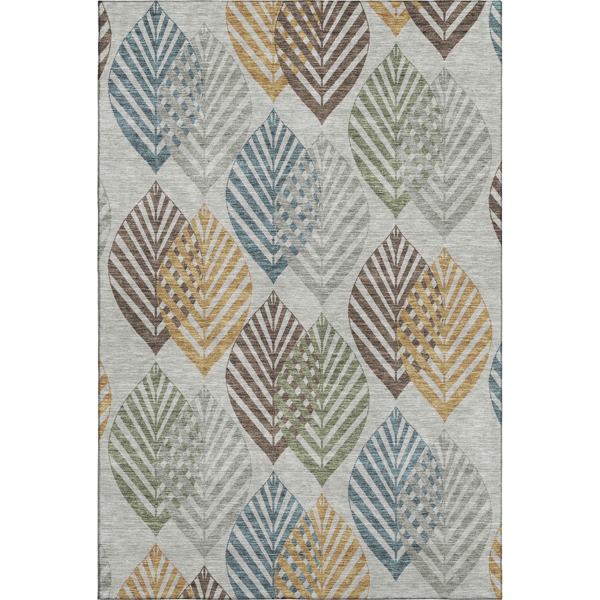 Lucerne Machine Washable Transitional Gray Rug 2'6" x 3'10" #shape_Rectangle