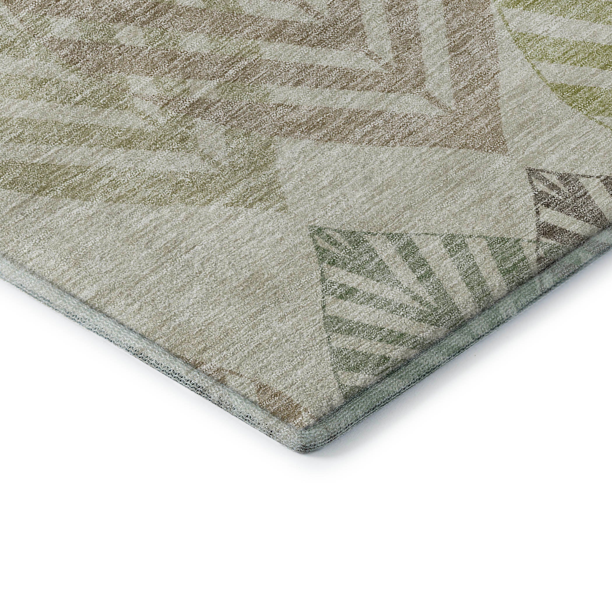 Lucerne Machine Washable Transitional Taupe Brown Rug 1'8" x 2'6" #shape_Rectangle