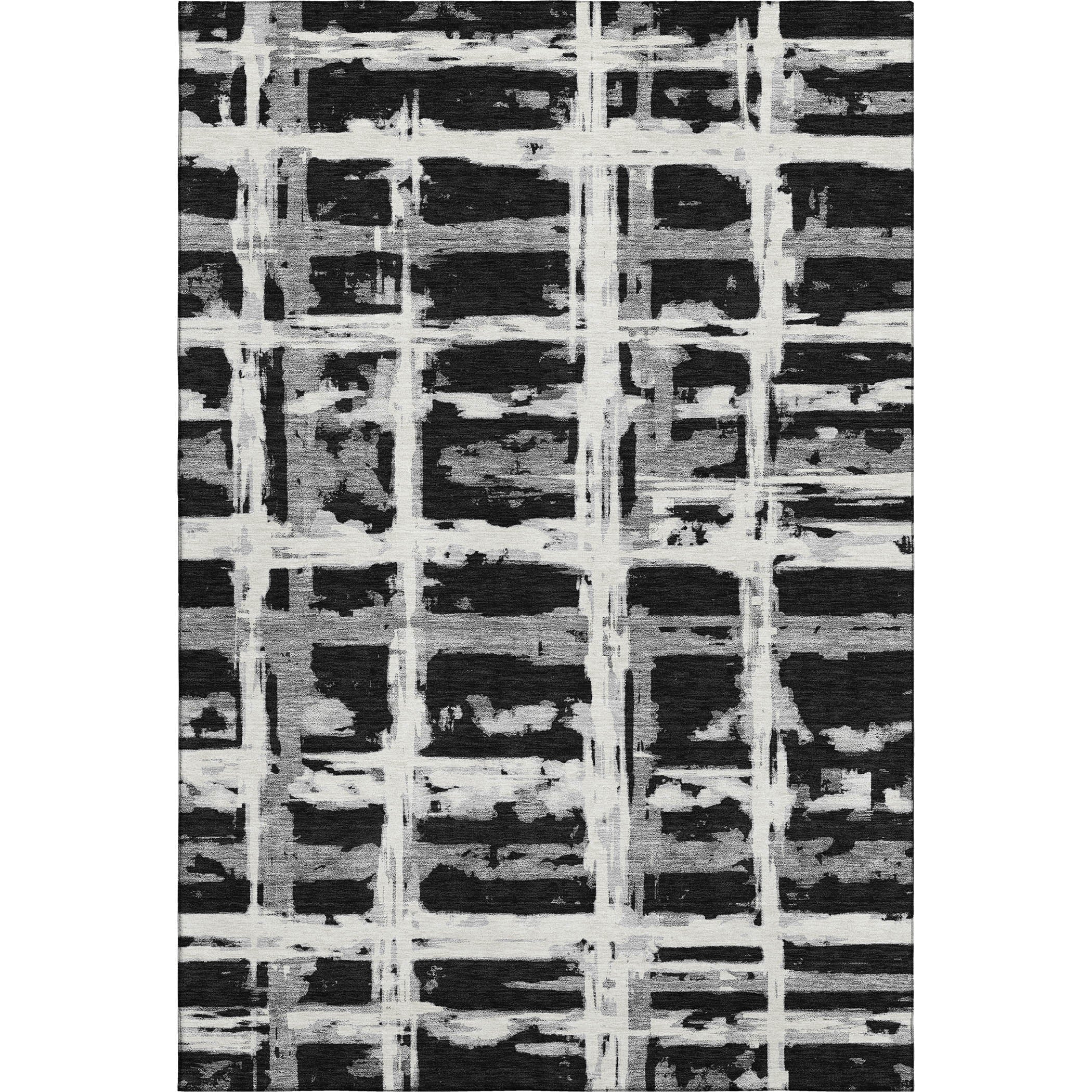 Chiang Mai Machine Washable Transitional Black Rug 2'6" x 3'10" #shape_Rectangle