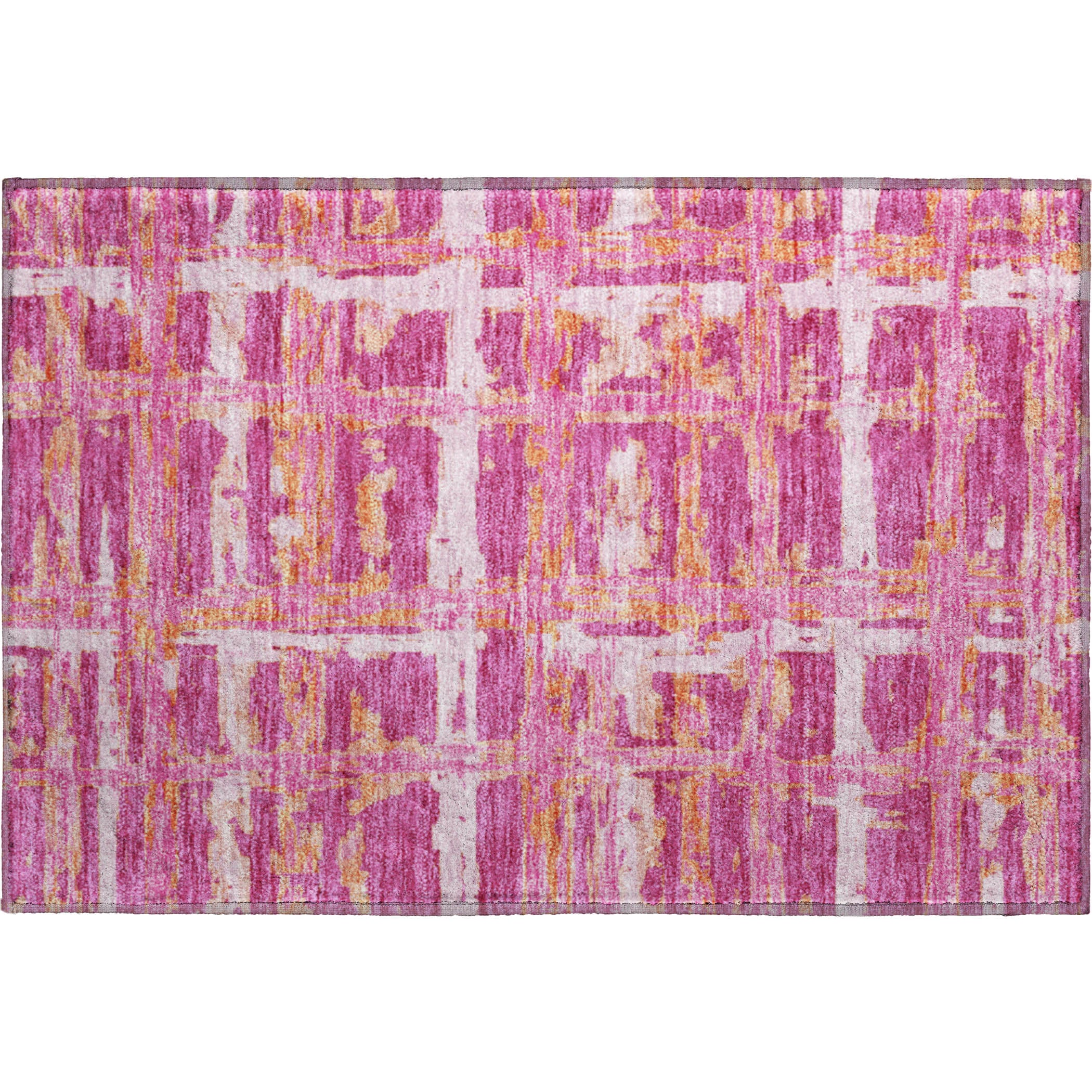 Chiang Mai Machine Washable Transitional Blush Pink Rug 1'8" x 2'6" #shape_Rectangle