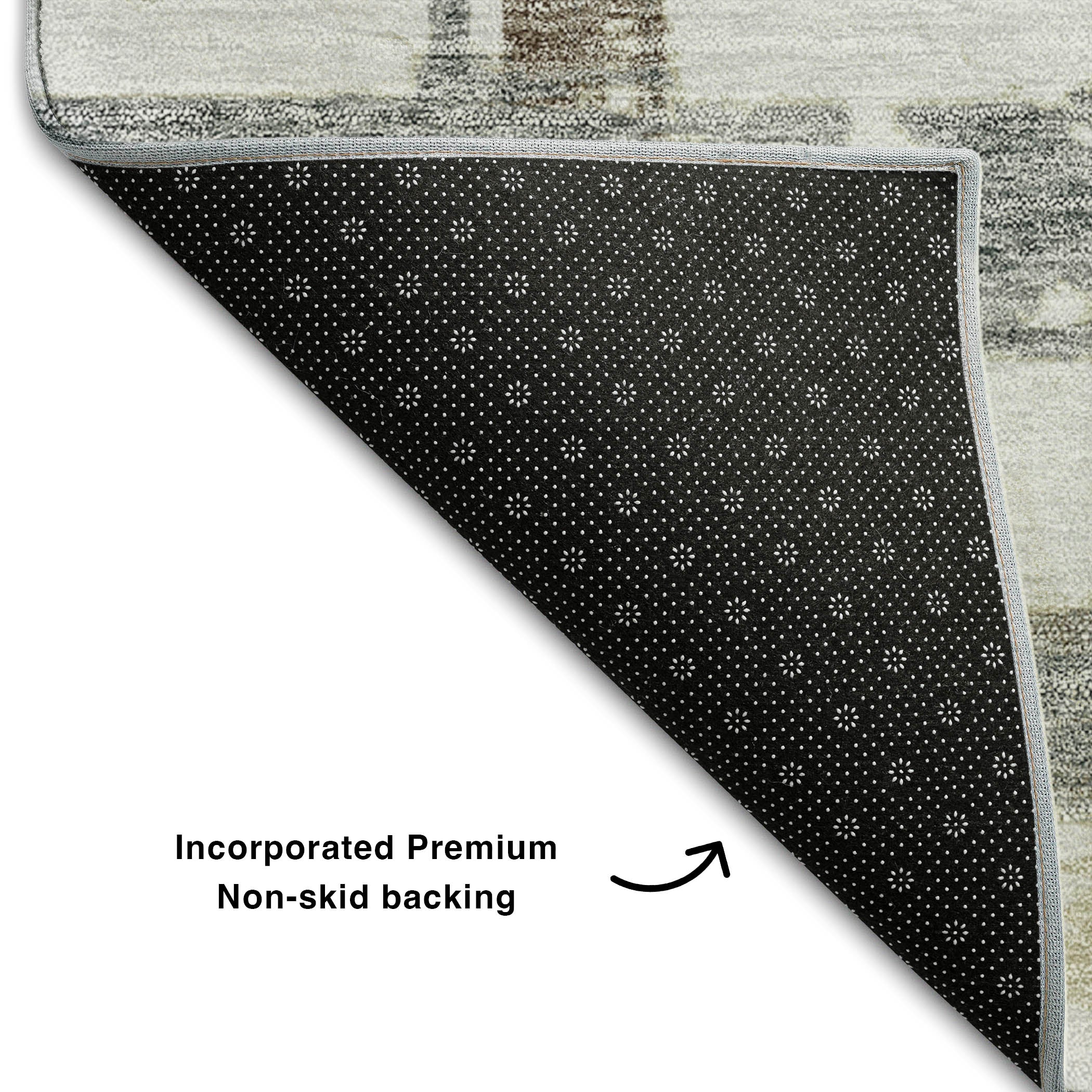 Chiang Mai Machine Washable Transitional Silver Gray Rug 1'8" x 2'6" #shape_Rectangle