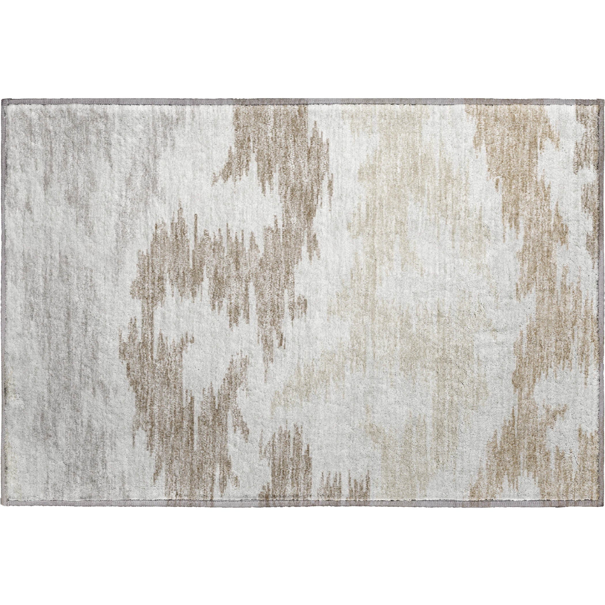Florence Machine Washable Transitional Ivory Rug 1'8" x 2'6" #shape_Rectangle