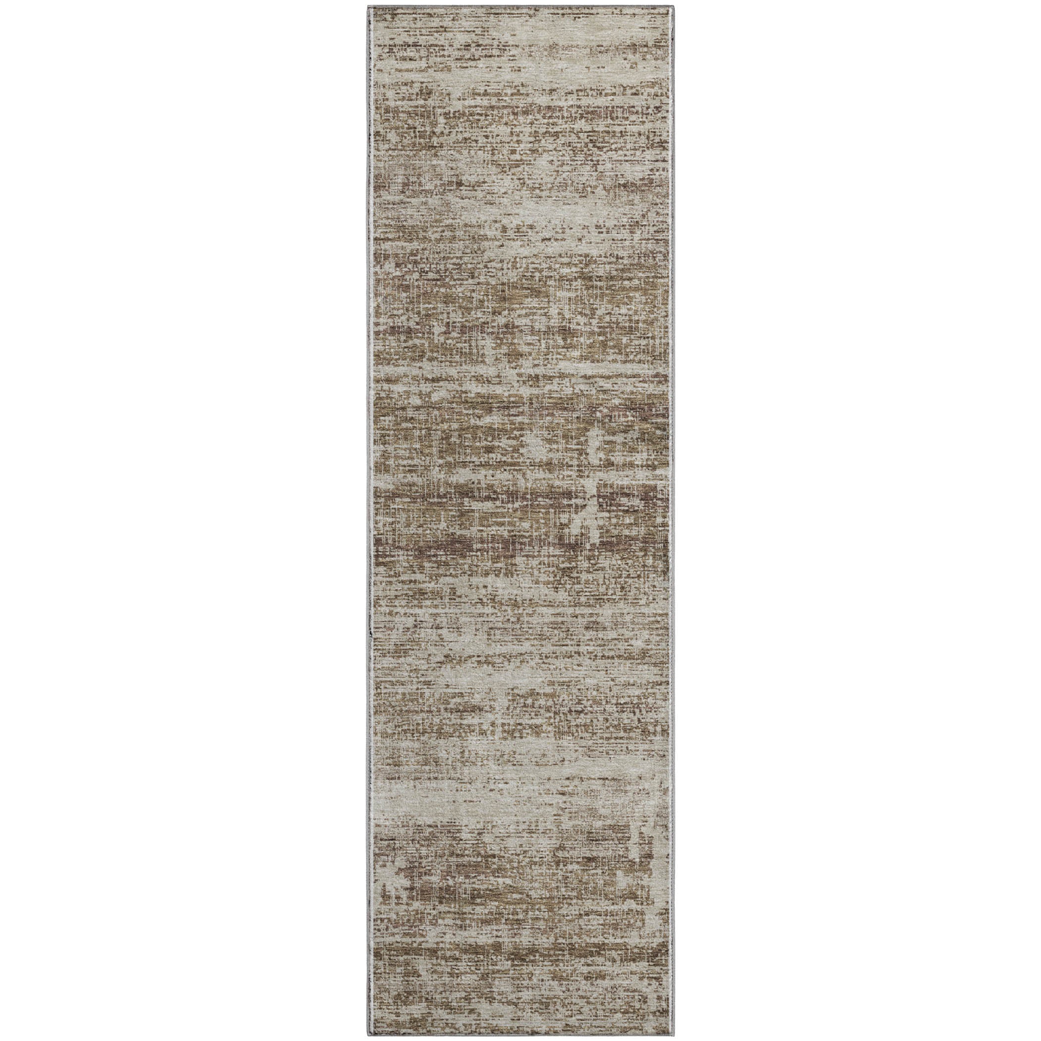 Havana Machine Washable Transitional Brown Rug 2'3" x 7'6" #shape_Runner