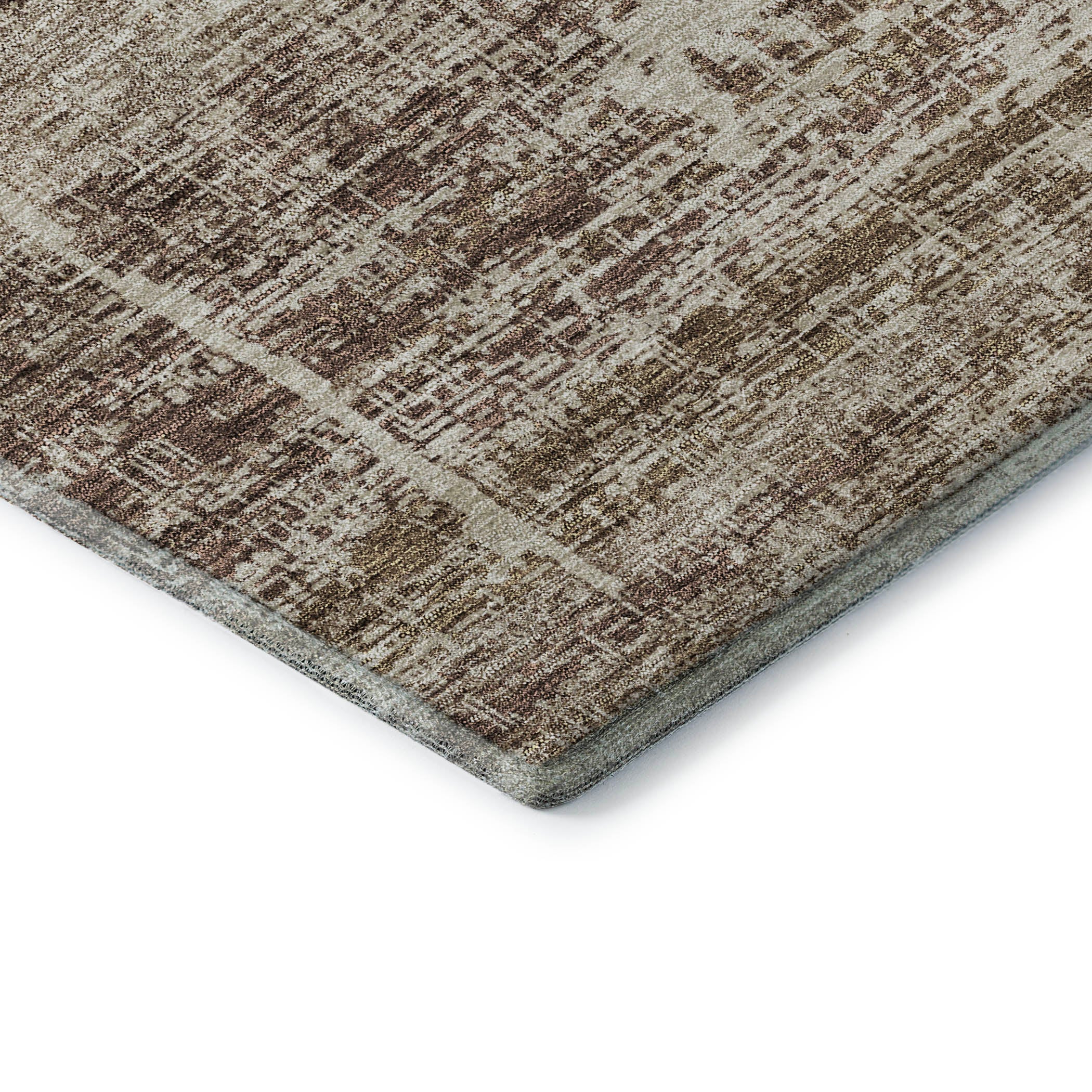 Havana Machine Washable Transitional Brown Rug 1'8" x 2'6" #shape_Rectangle