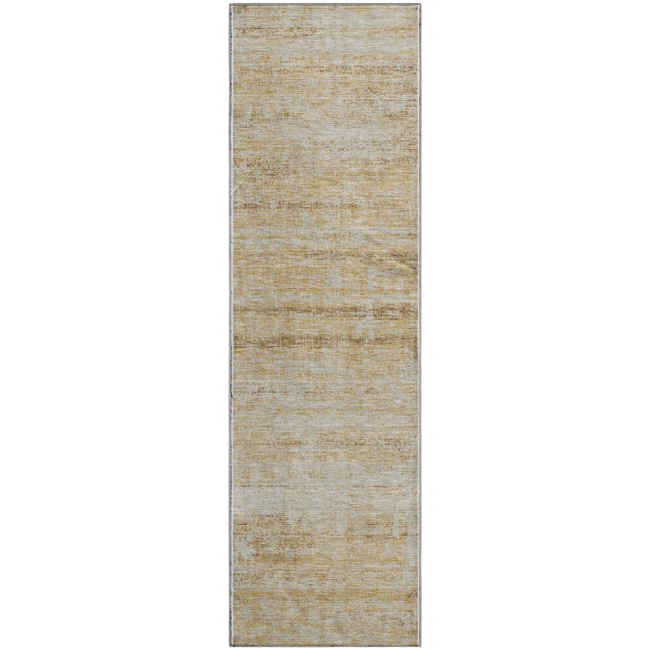 Havana Machine Washable Transitional Gold Rug 2'3" x 7'6" #shape_Runner