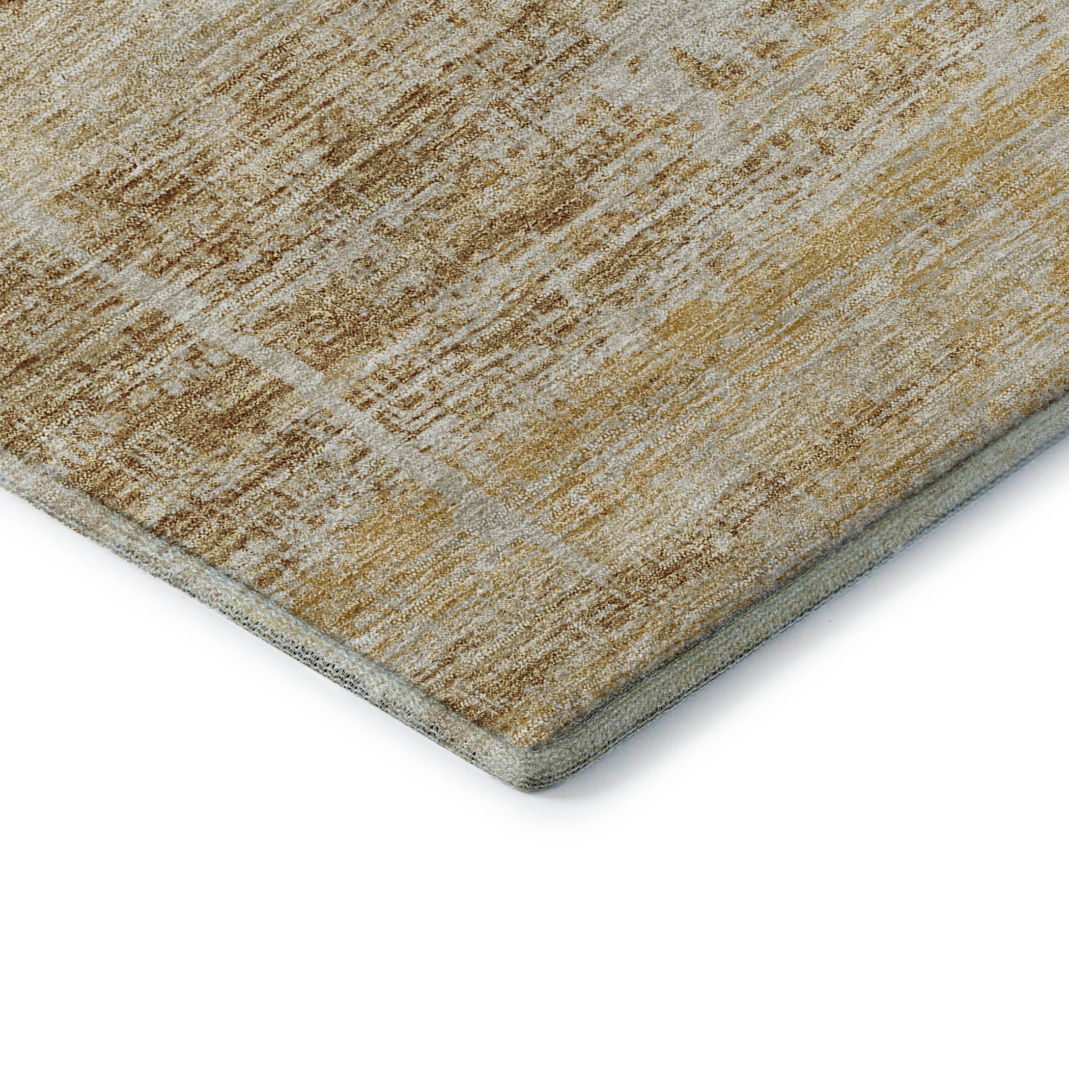 Havana Machine Washable Transitional Gold Rug 1'8" x 2'6" #shape_Rectangle