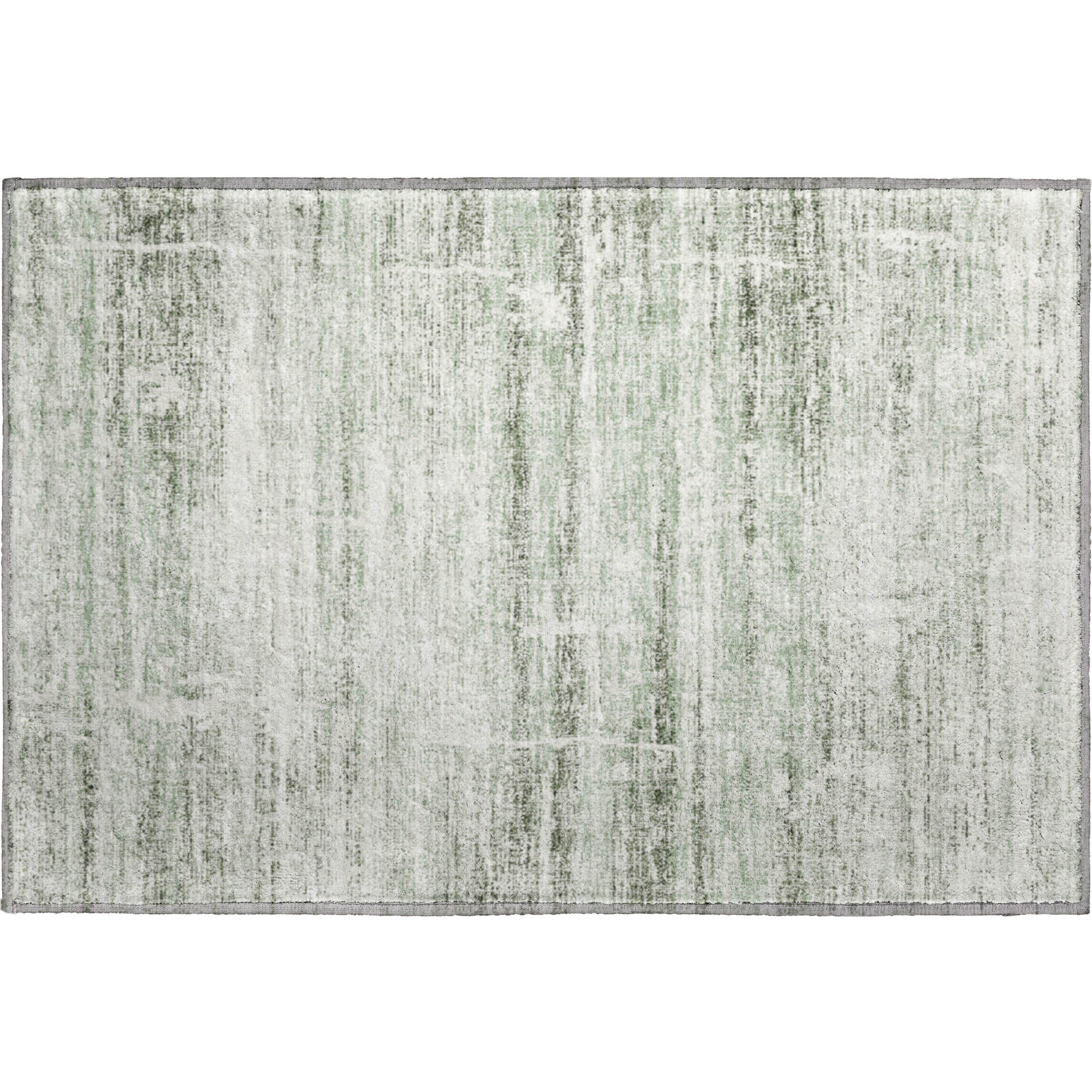Havana Machine Washable Transitional Sage Green Rug 1'8" x 2'6" #shape_Rectangle
