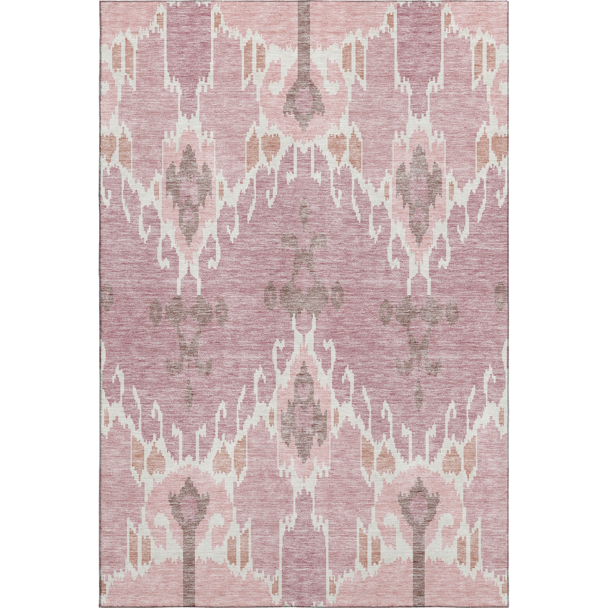 Mdina Machine Washable Transitional Blush Pink Rug 2'6" x 3'10" #shape_Rectangle