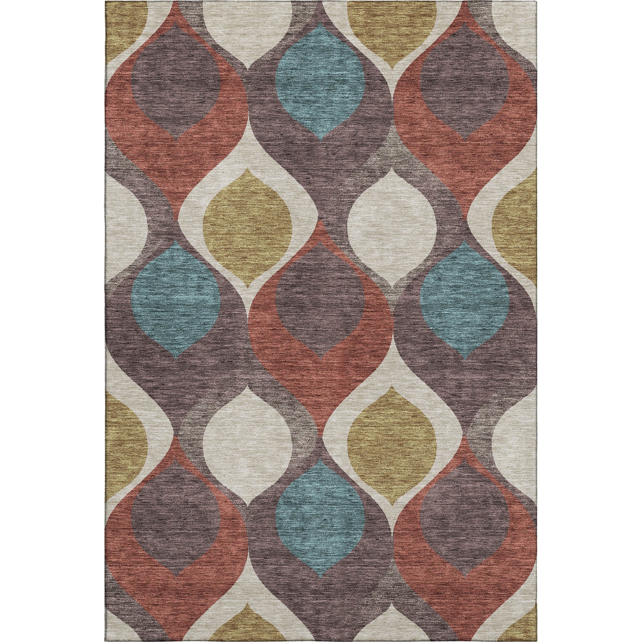 Tbilisi Machine Washable Transitional Brown Rug 2'6" x 3'10" #shape_Rectangle
