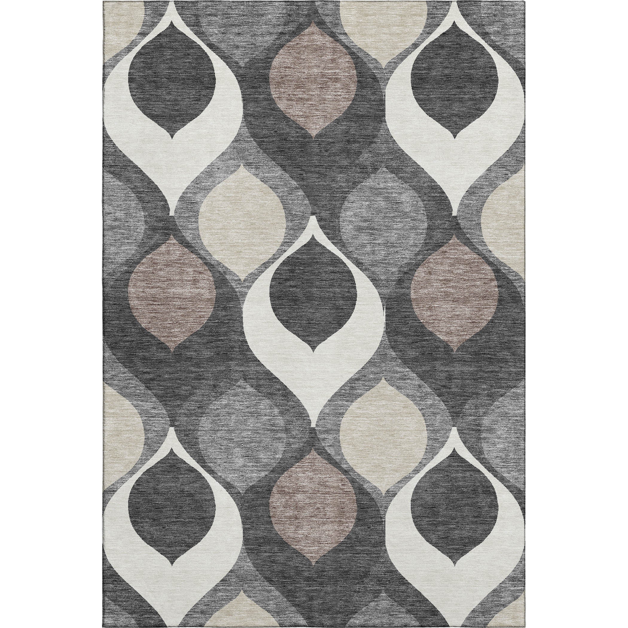 Tbilisi Machine Washable Transitional Gray Rug 2'6" x 3'10" #shape_Rectangle