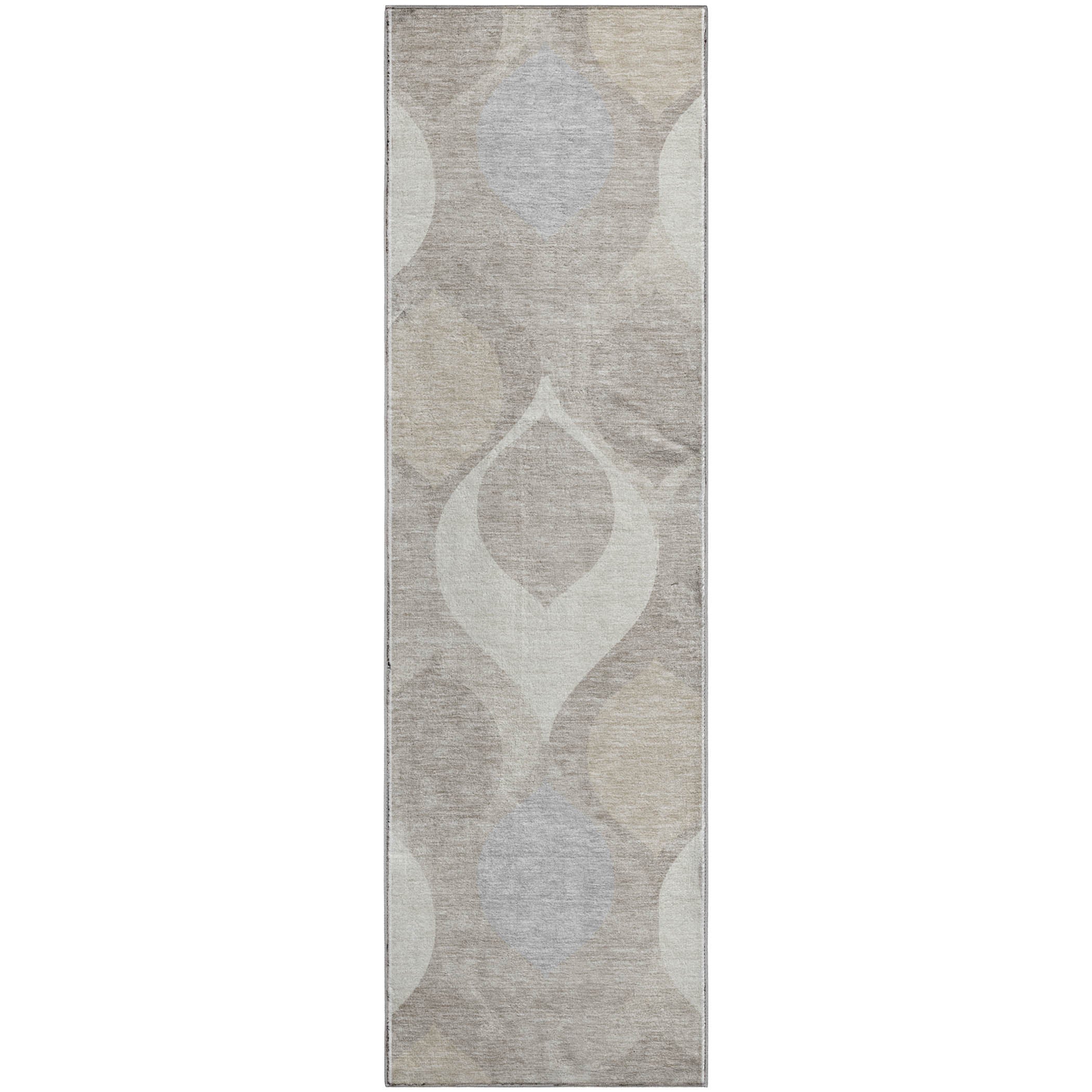 Tbilisi Machine Washable Transitional Ivory Rug 2'3" x 7'6" #shape_Runner