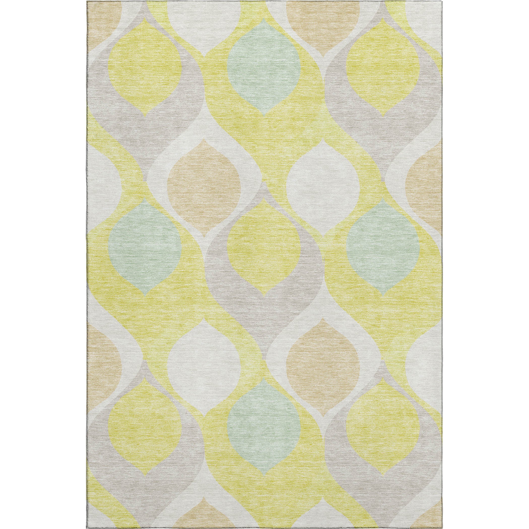 Tbilisi Machine Washable Transitional Yellow Gold Rug 2'6" x 3'10" #shape_Rectangle