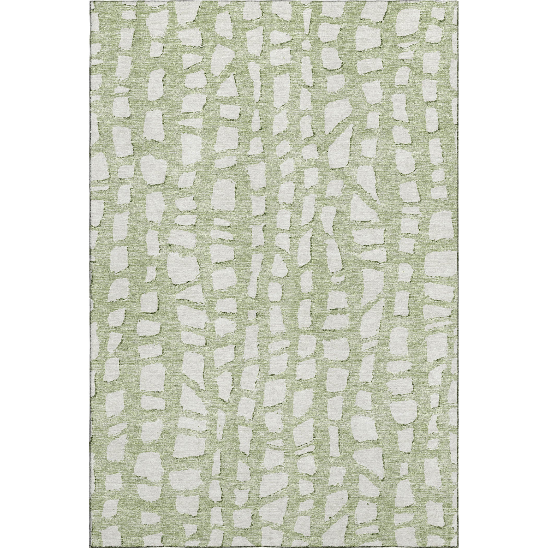 Zanzibar Machine Washable Transitional Aloe Green Rug 2'6" x 3'10" #shape_Rectangle