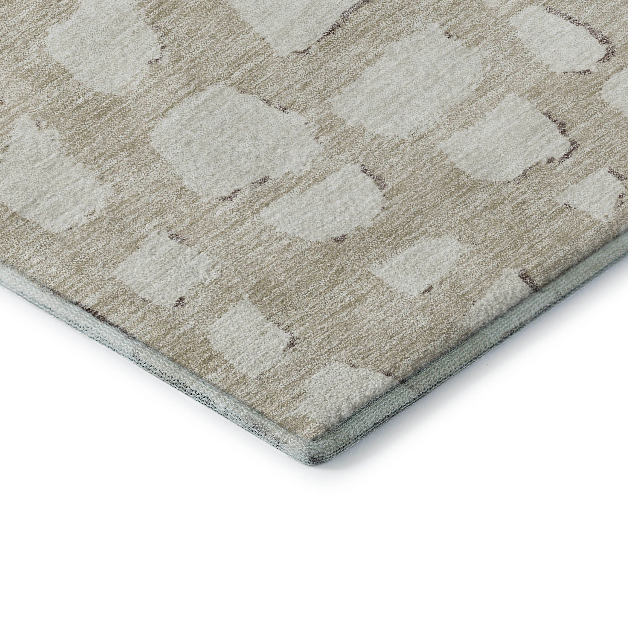 Zanzibar Machine Washable Transitional Beige Brown Rug 1'8" x 2'6" #shape_Rectangle