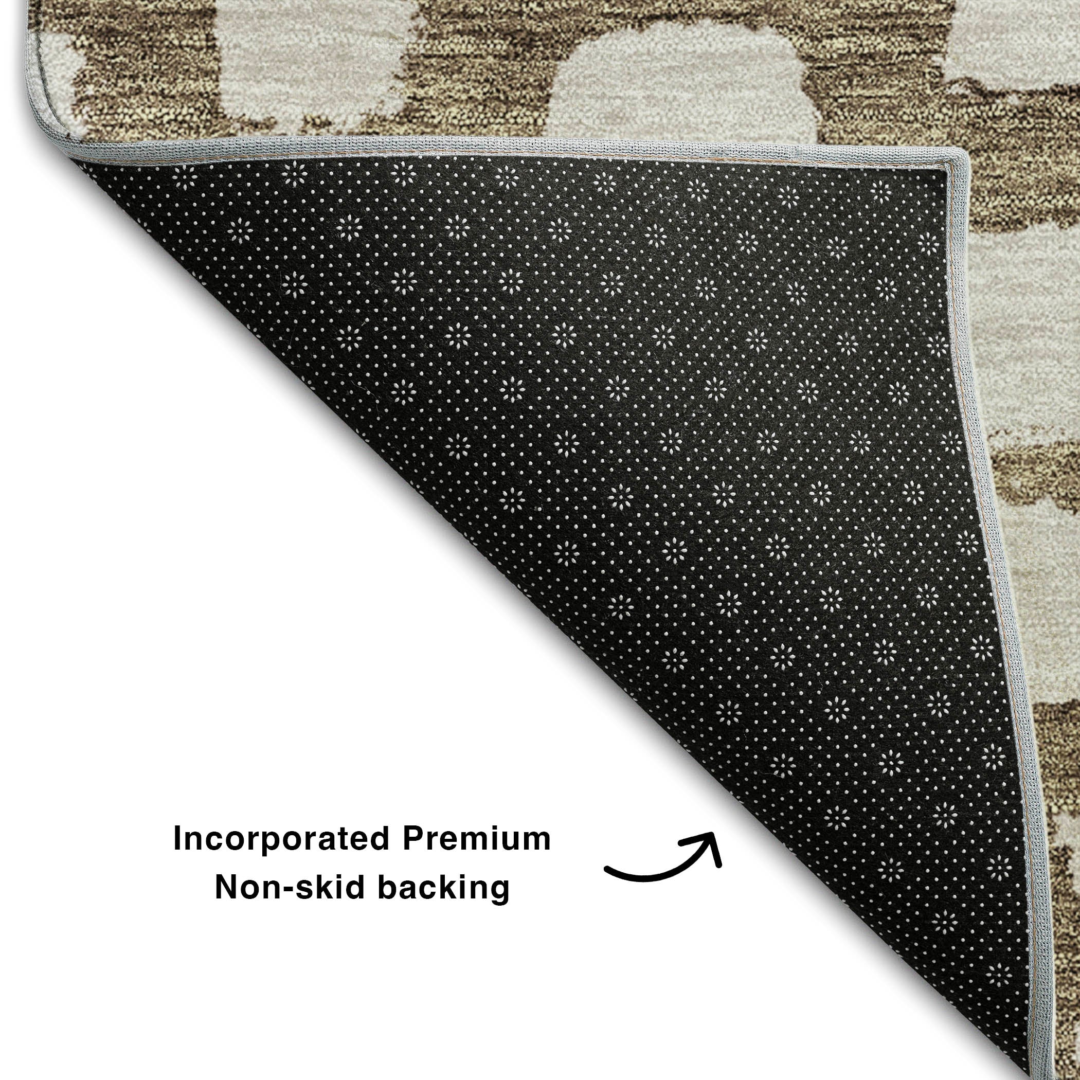 Zanzibar Machine Washable Transitional Brown Rug 1'8" x 2'6" #shape_Rectangle