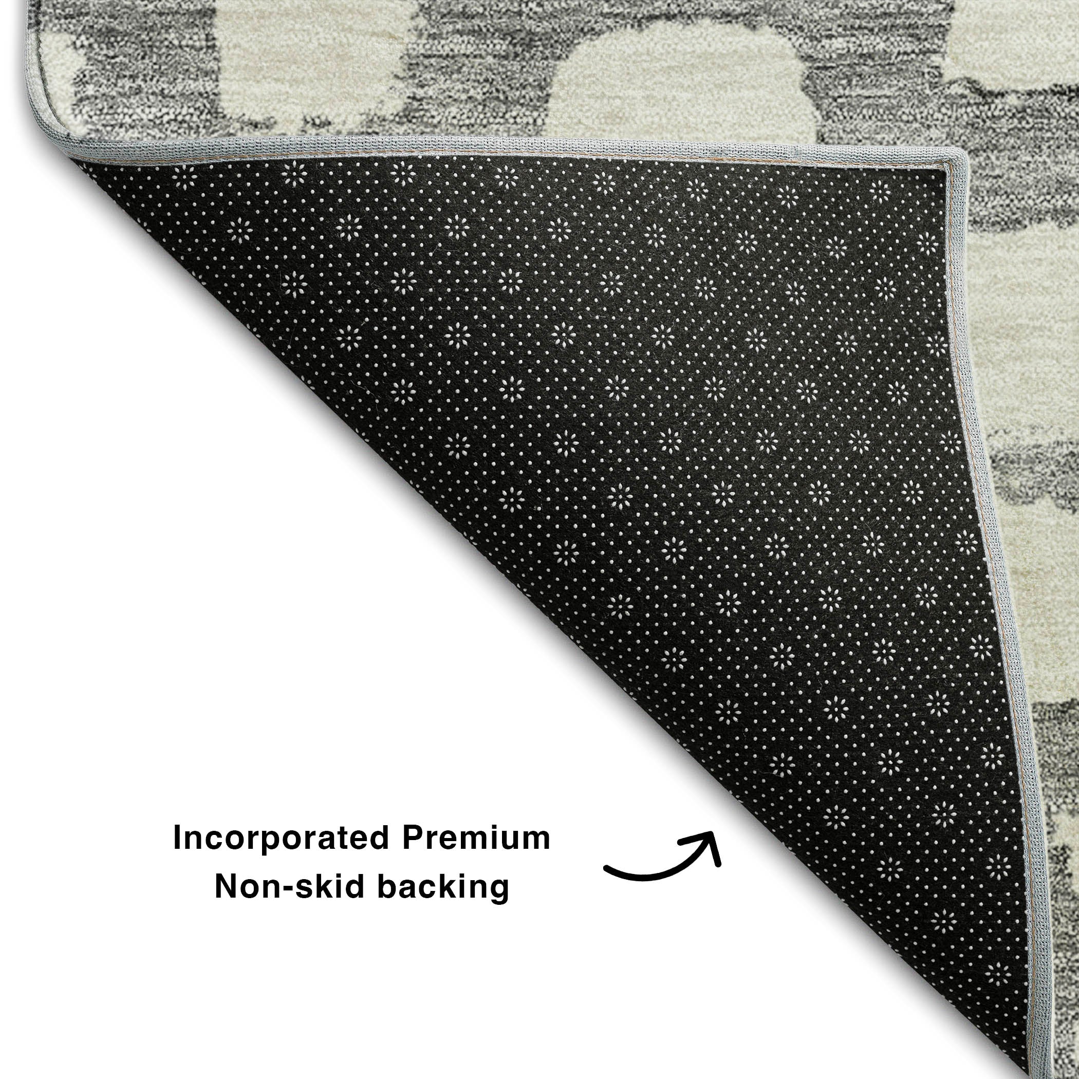 Zanzibar Machine Washable Transitional Gray Rug 1'8" x 2'6" #shape_Rectangle