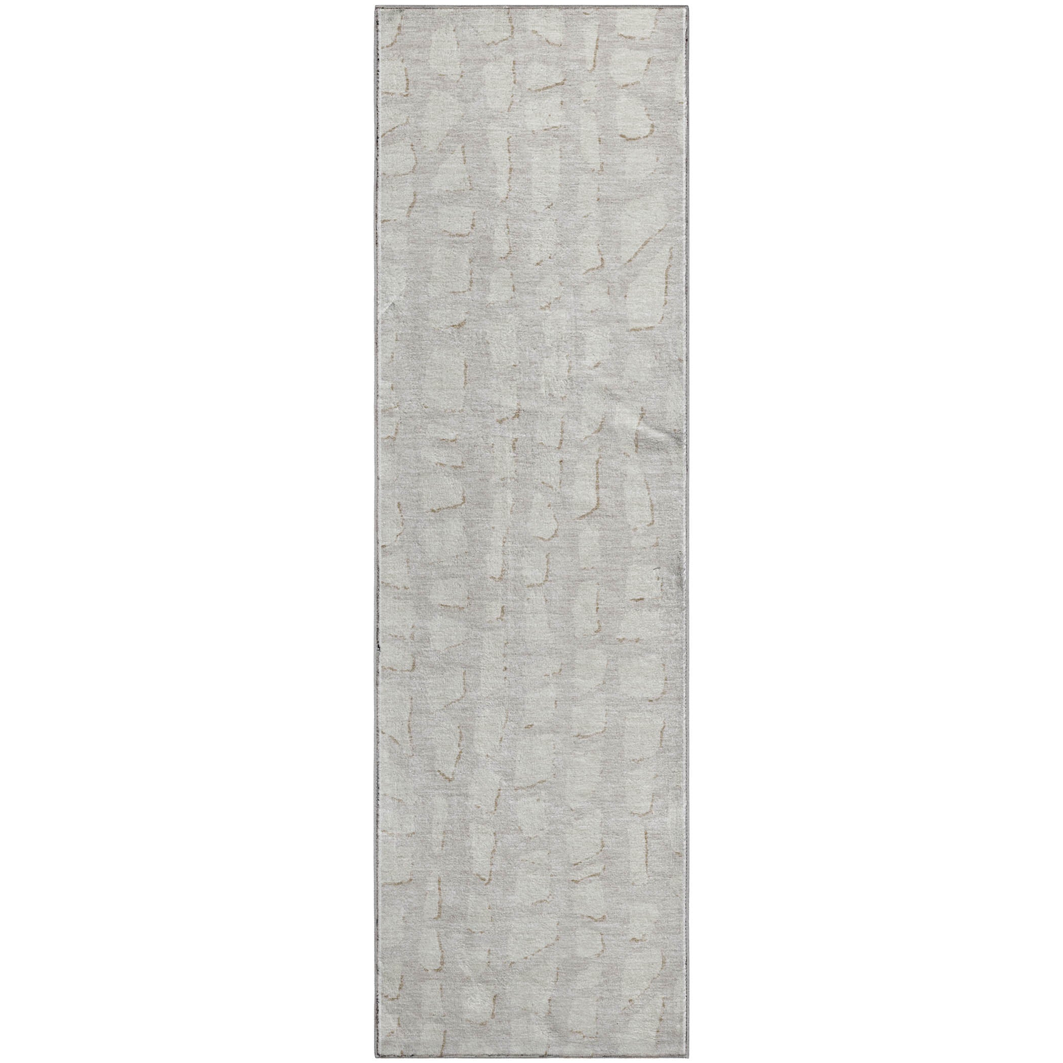 Zanzibar Machine Washable Transitional Ivory Rug 2'3" x 7'6" #shape_Runner