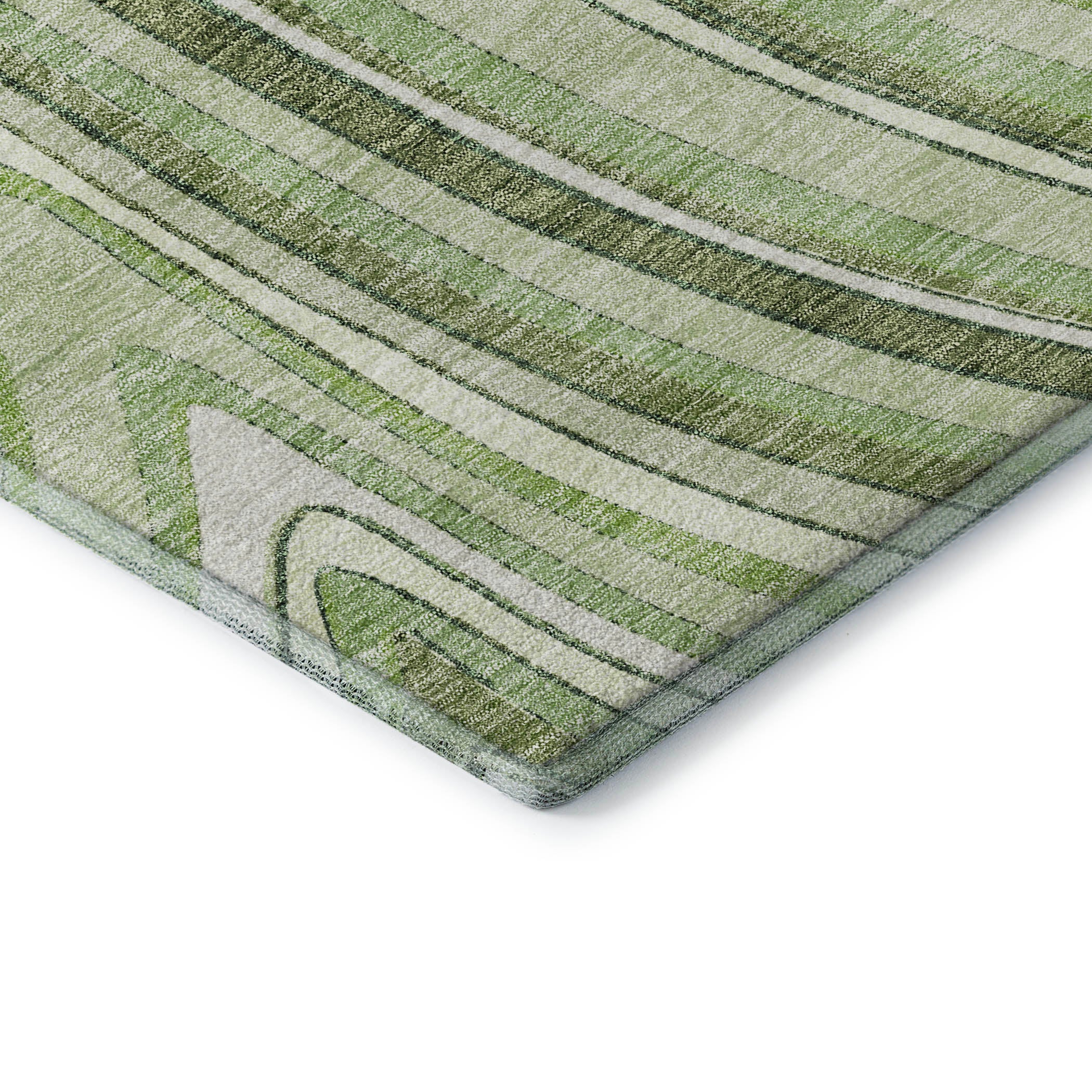 Zanzibar Machine Washable Transitional Aloe Green Rug 1'8" x 2'6" #shape_Rectangle