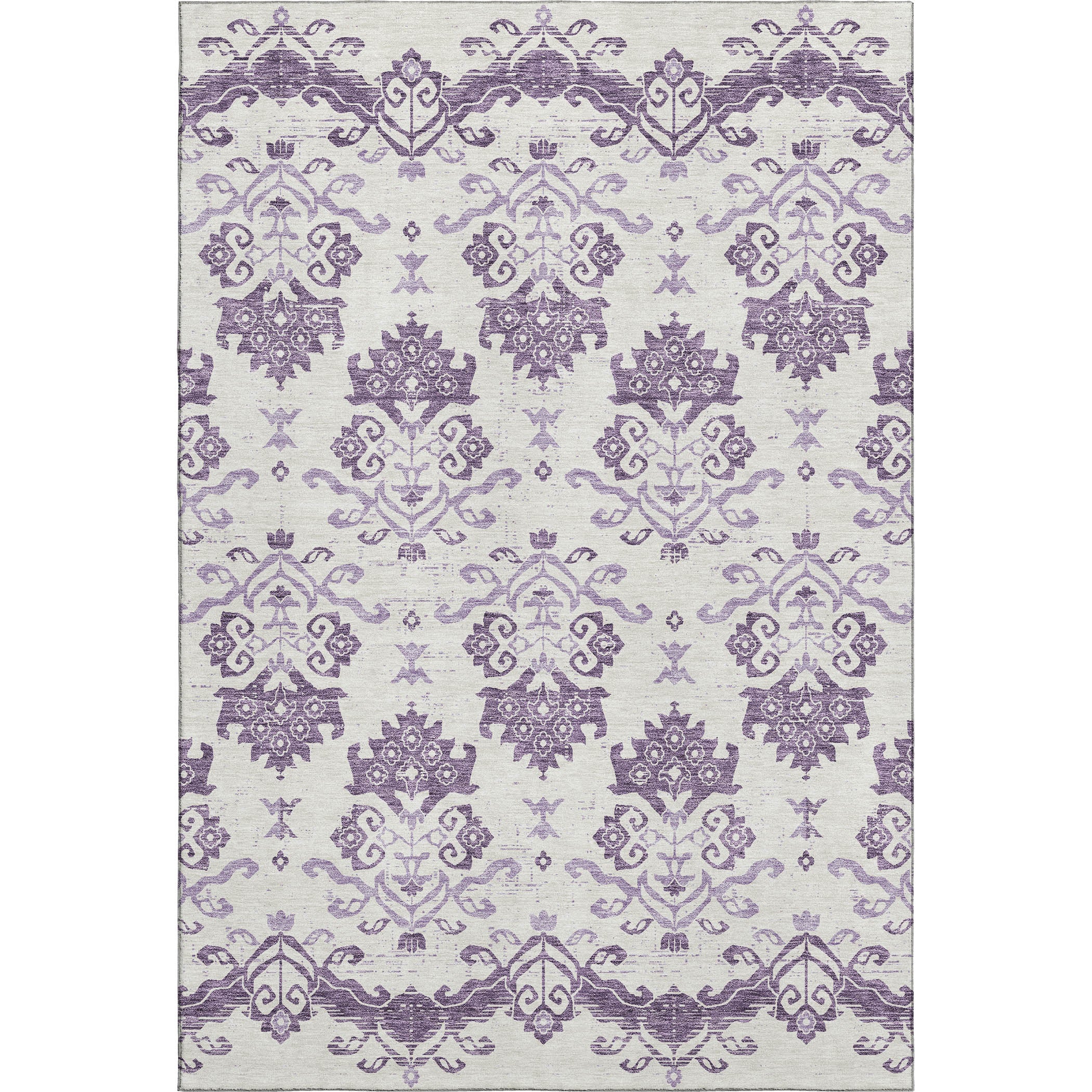 Sarajevo Machine Washable Transitional Purple Rug 2'6" x 3'10" #shape_Rectangle