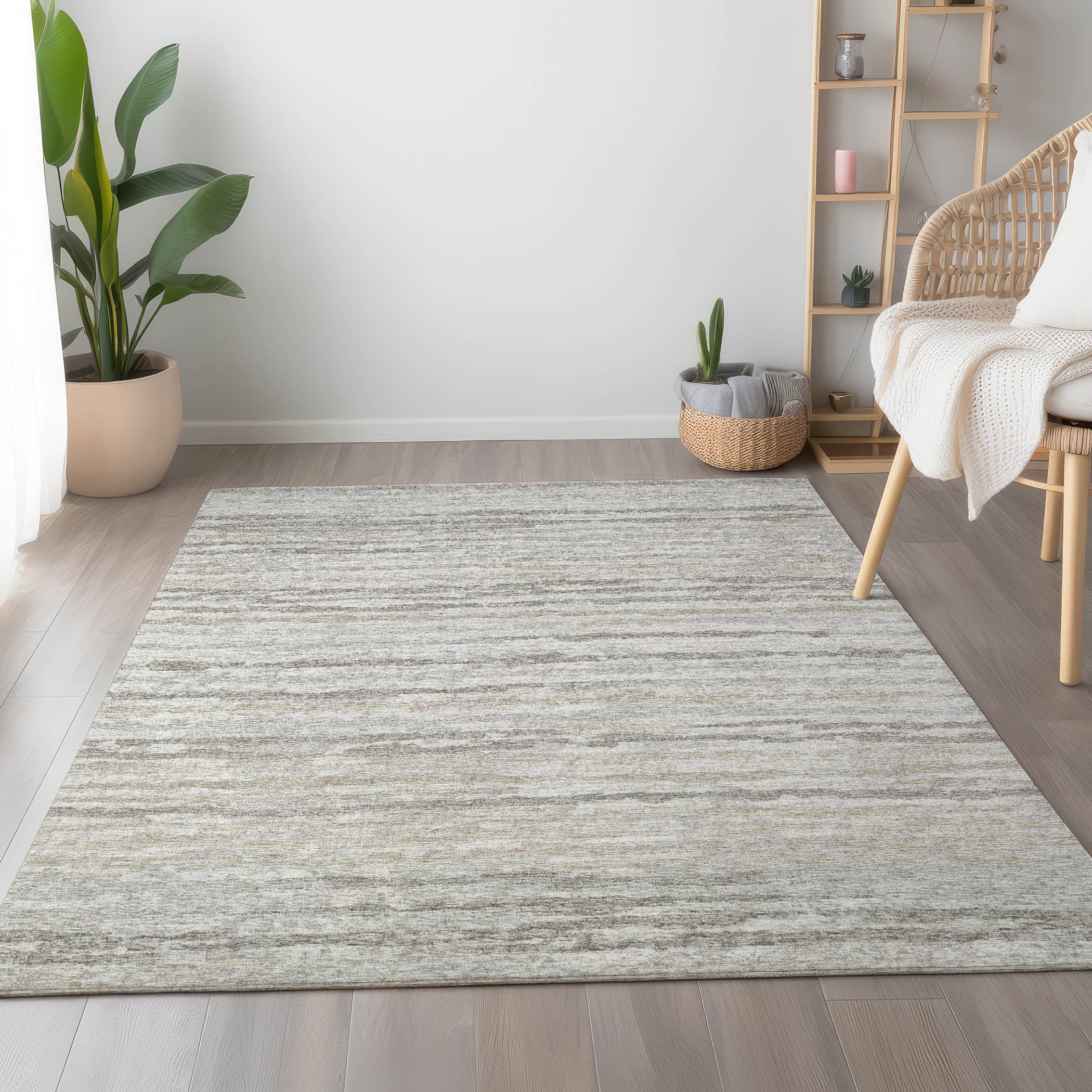 Bruges Machine Washable Transitional Baja Neutral Rug 2'6" x 3'10" #shape_Rectangle