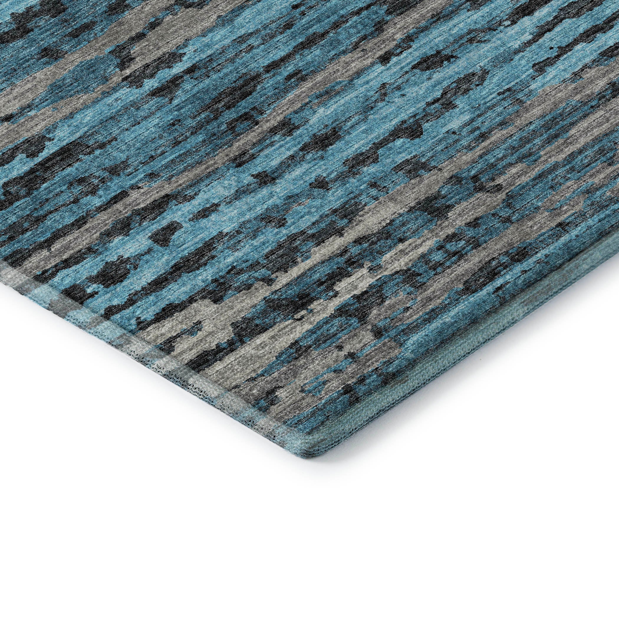 Bruges Machine Washable Transitional Peacock Multi Rug 1'8" x 2'6" #shape_Rectangle