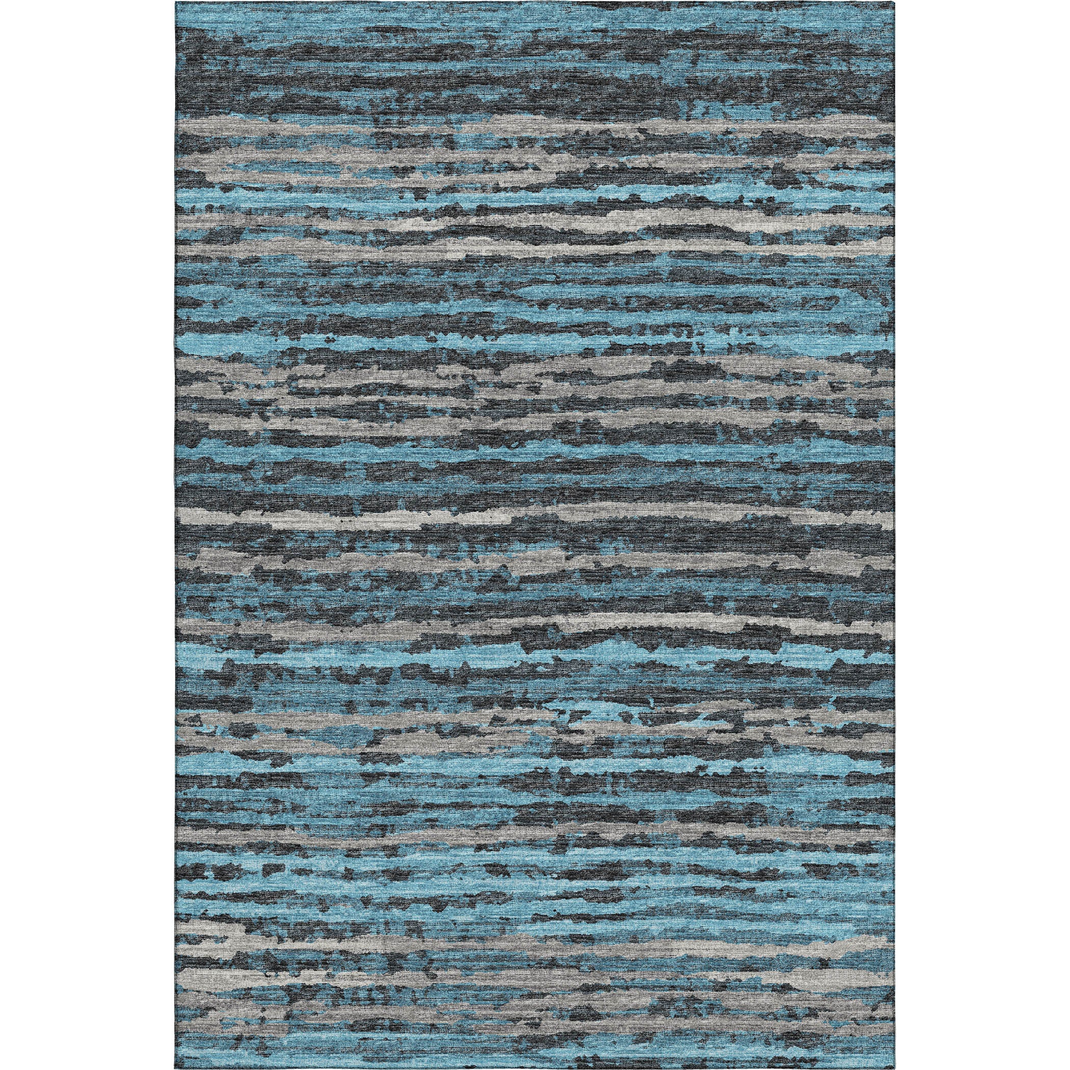 Bruges Machine Washable Transitional Peacock Multi Rug 2'6" x 3'10" #shape_Rectangle