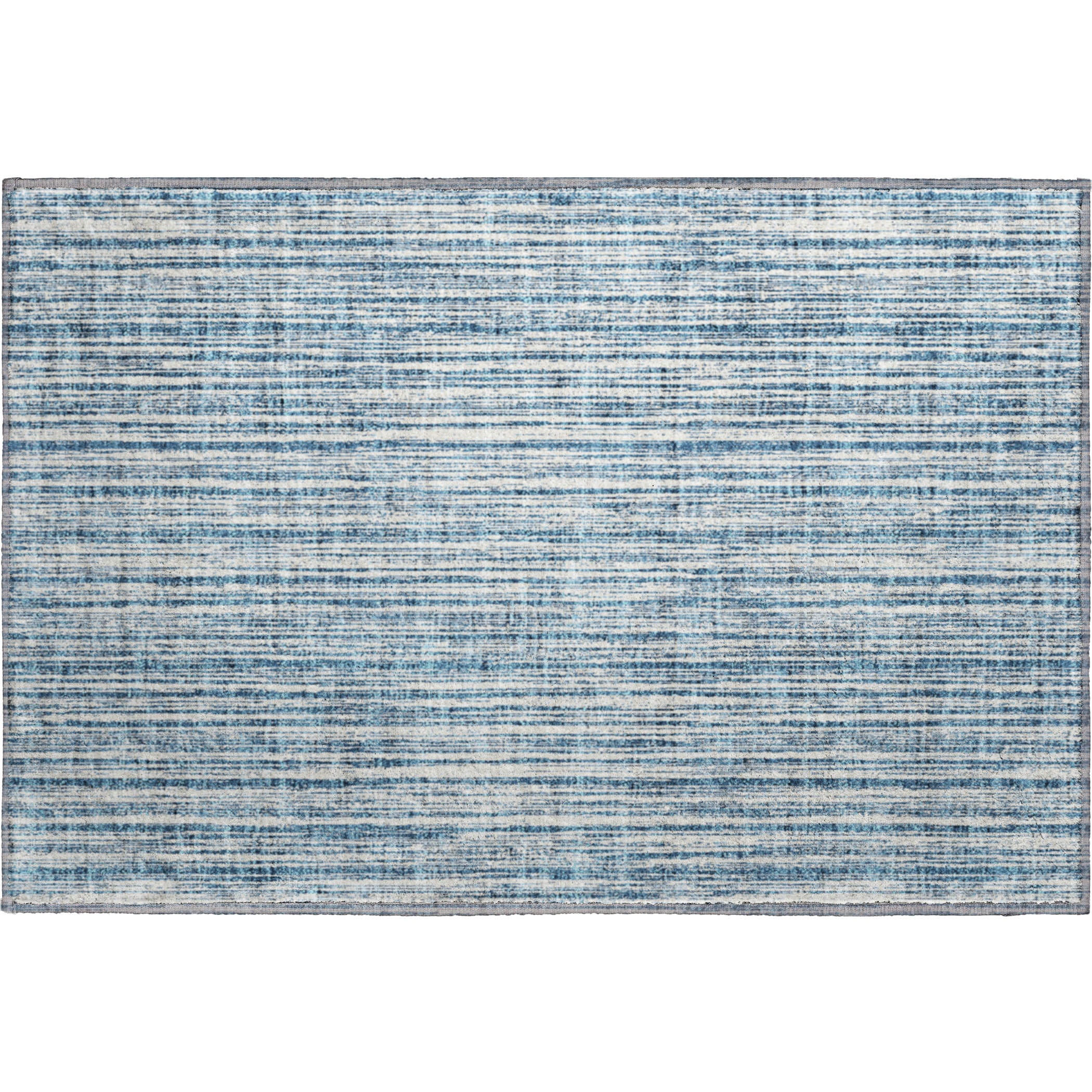 Athens Machine Washable Transitional Blue Rug 1'8" x 2'6" #shape_Rectangle