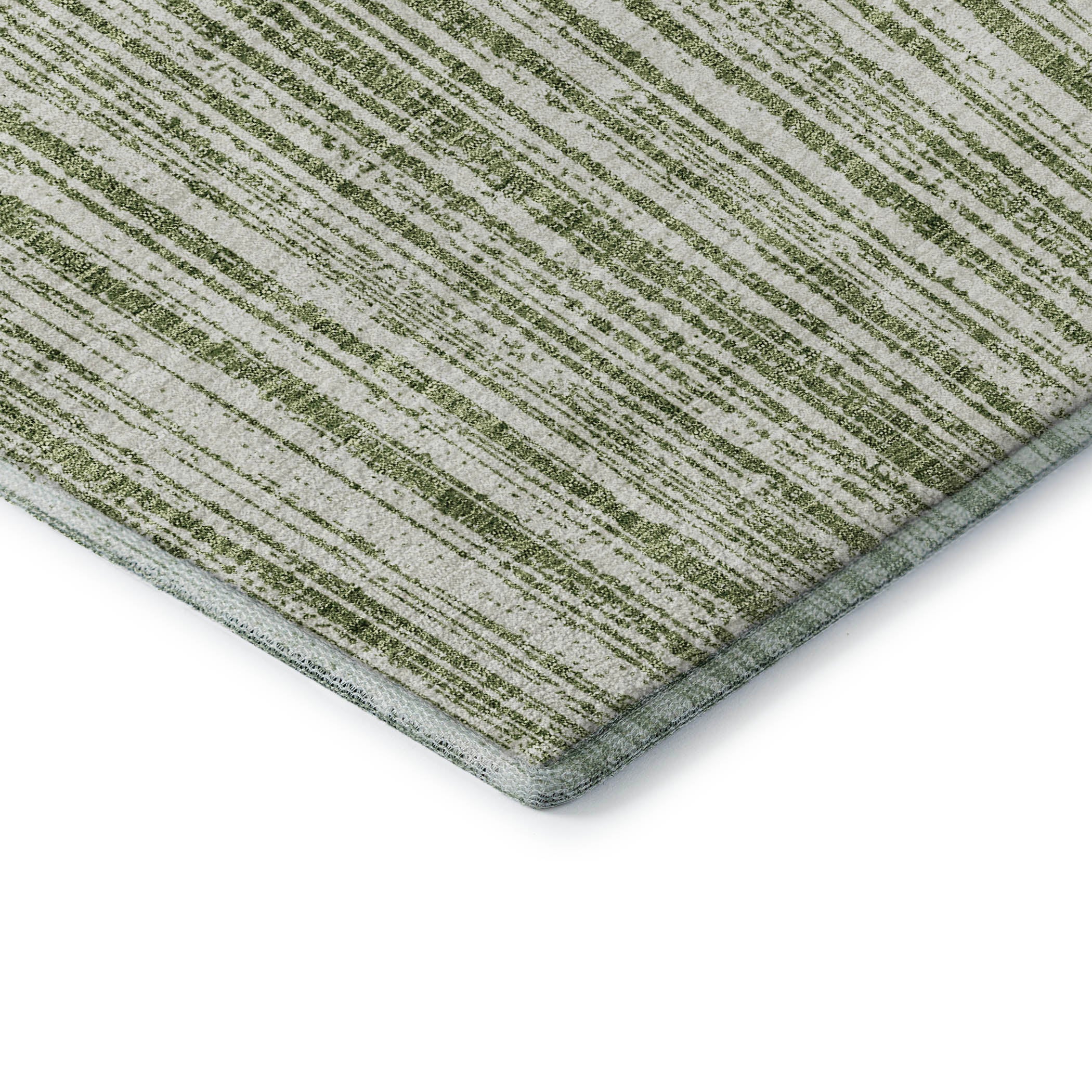 Athens Machine Washable Transitional Green Rug 1'8" x 2'6" #shape_Rectangle
