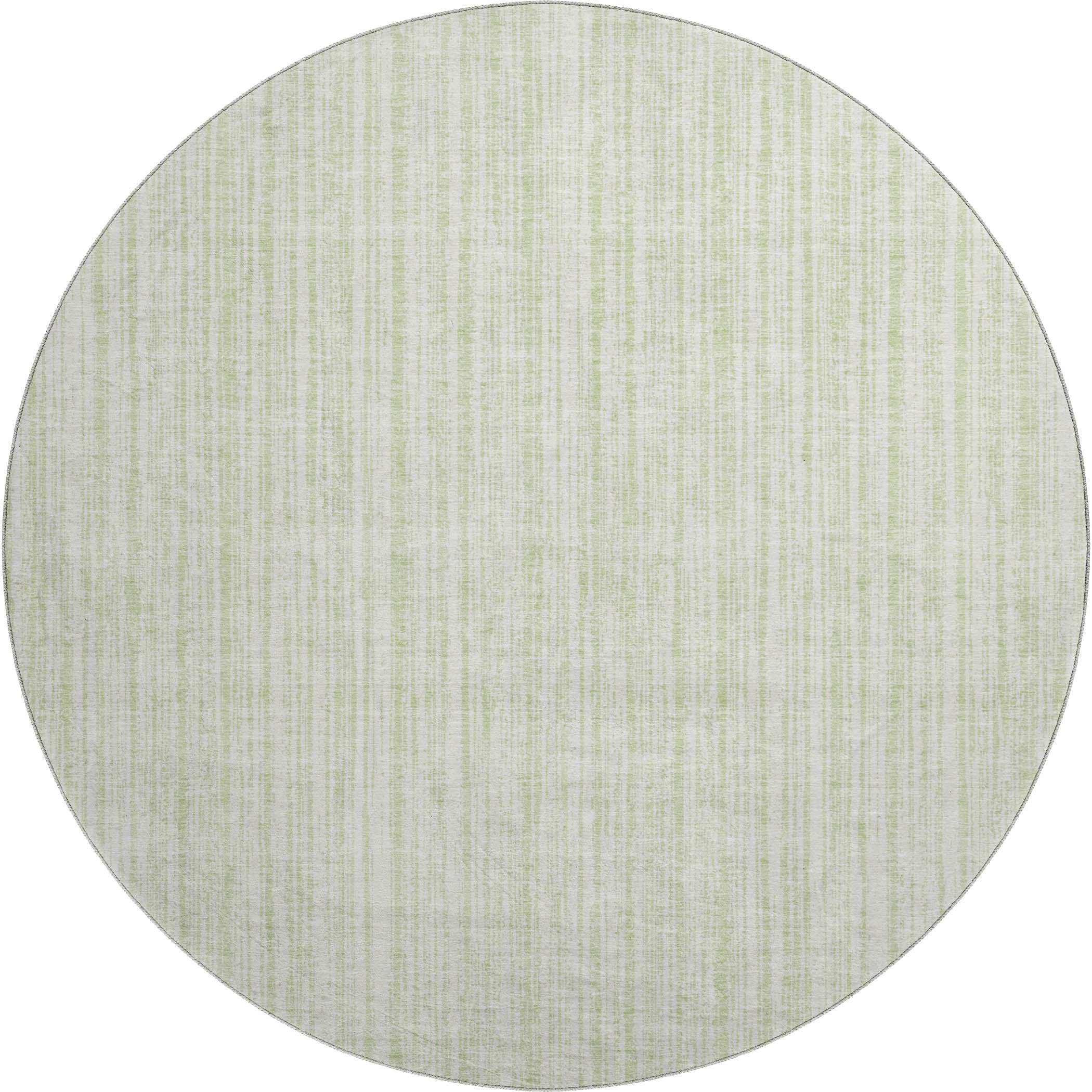 Athens Machine Washable Transitional Mint Green Rug 8' x 8' #shape_Round