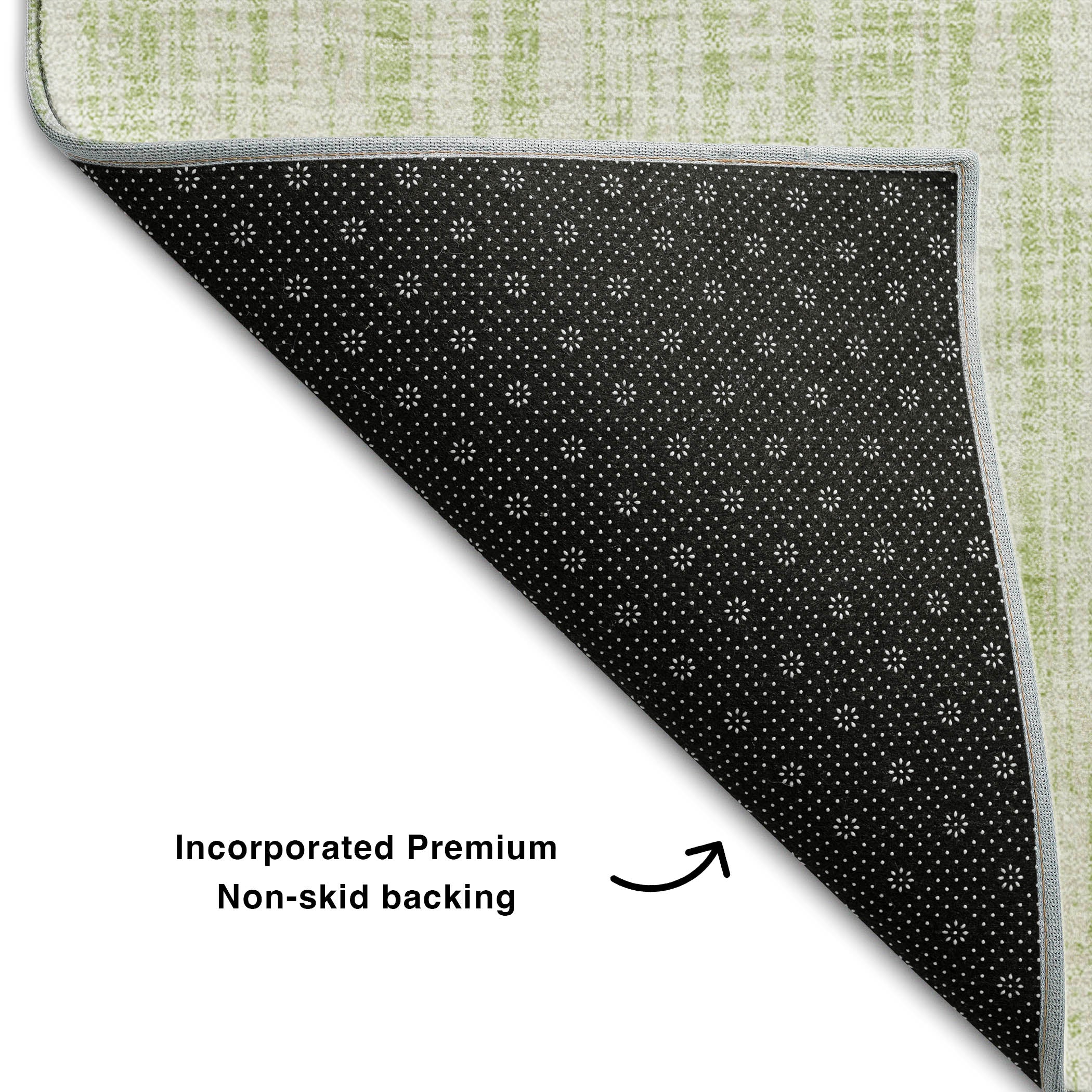 Athens Machine Washable Transitional Mint Green Rug 1'8" x 2'6" #shape_Rectangle