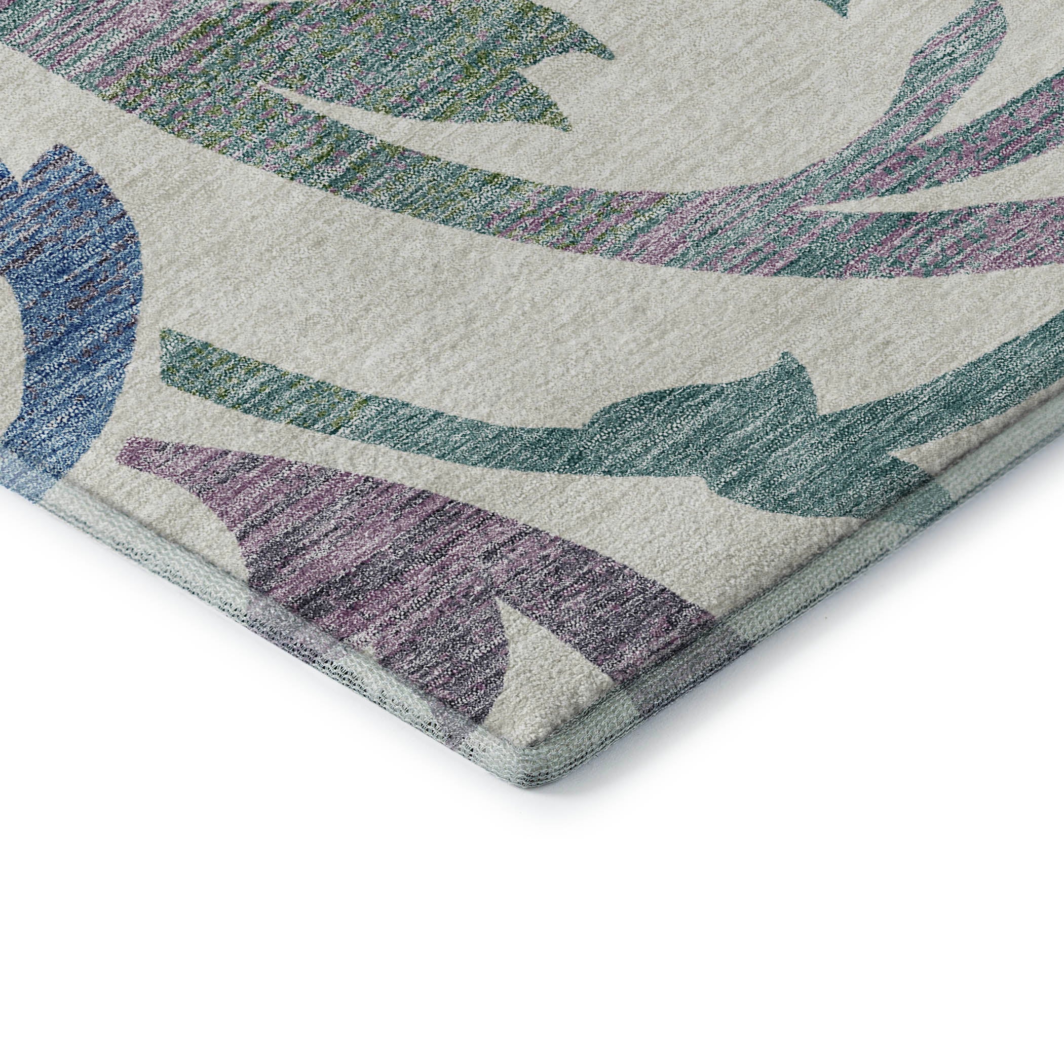 Salzburg Machine Washable Transitional White Ivory Rug 1'8" x 2'6" #shape_Rectangle