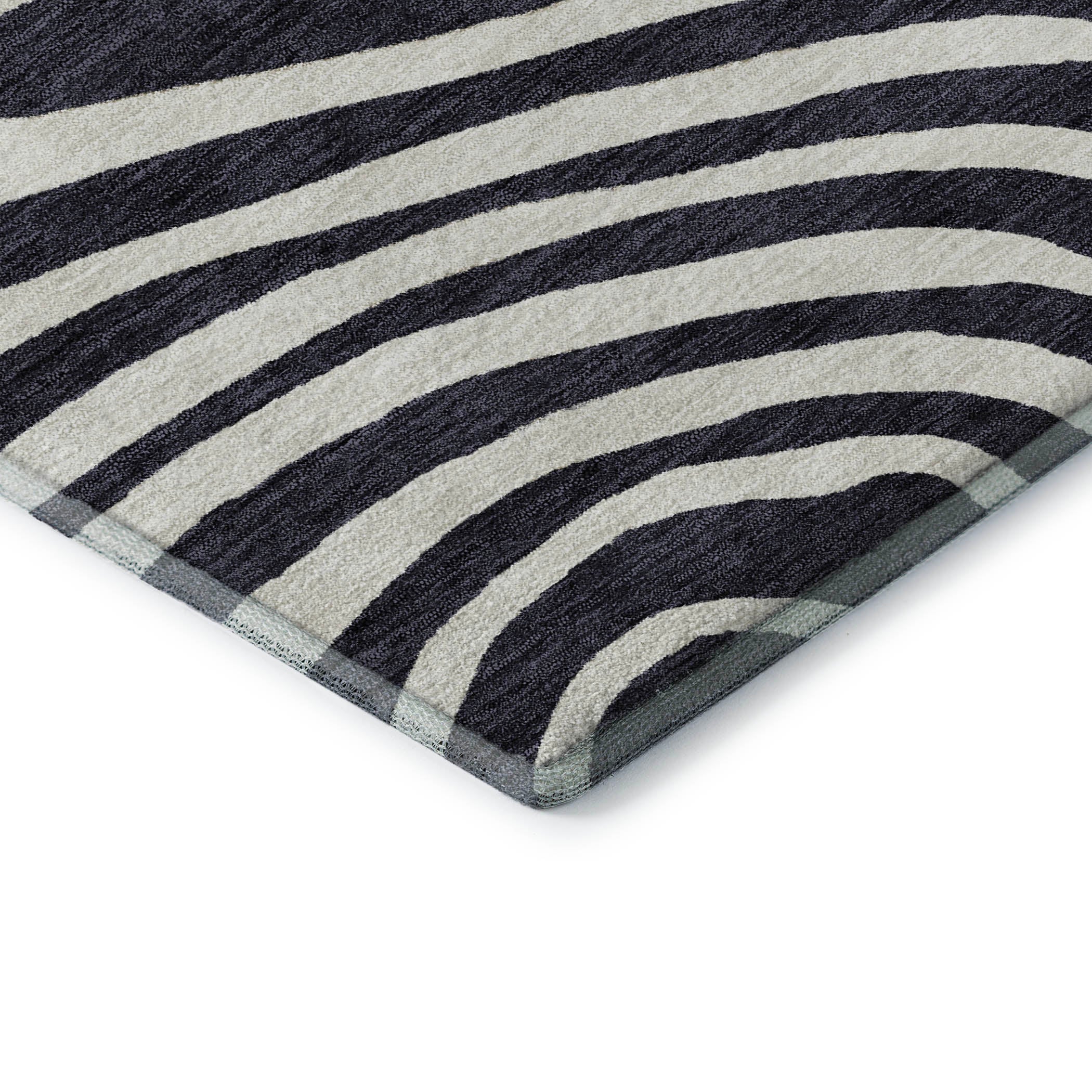 Chiang Mai Machine Washable Transitional Black Rug 1'8" x 2'6" #shape_Rectangle