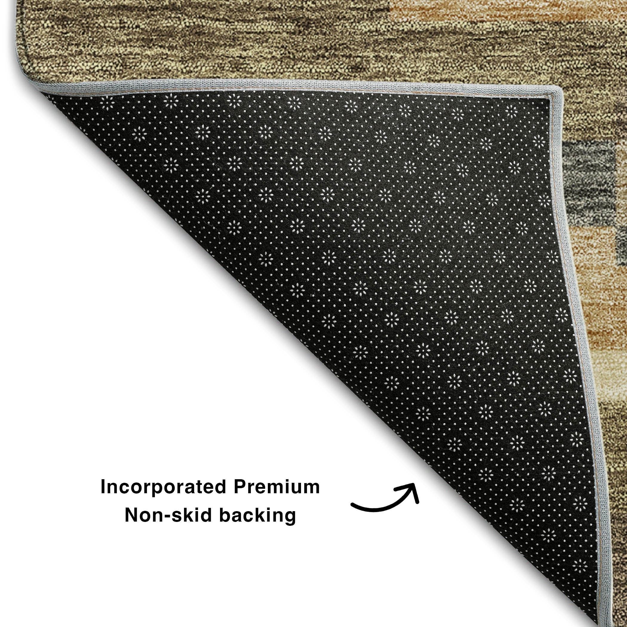 Bruges Machine Washable Transitional Taupe Brown Rug 1'8" x 2'6" #shape_Rectangle