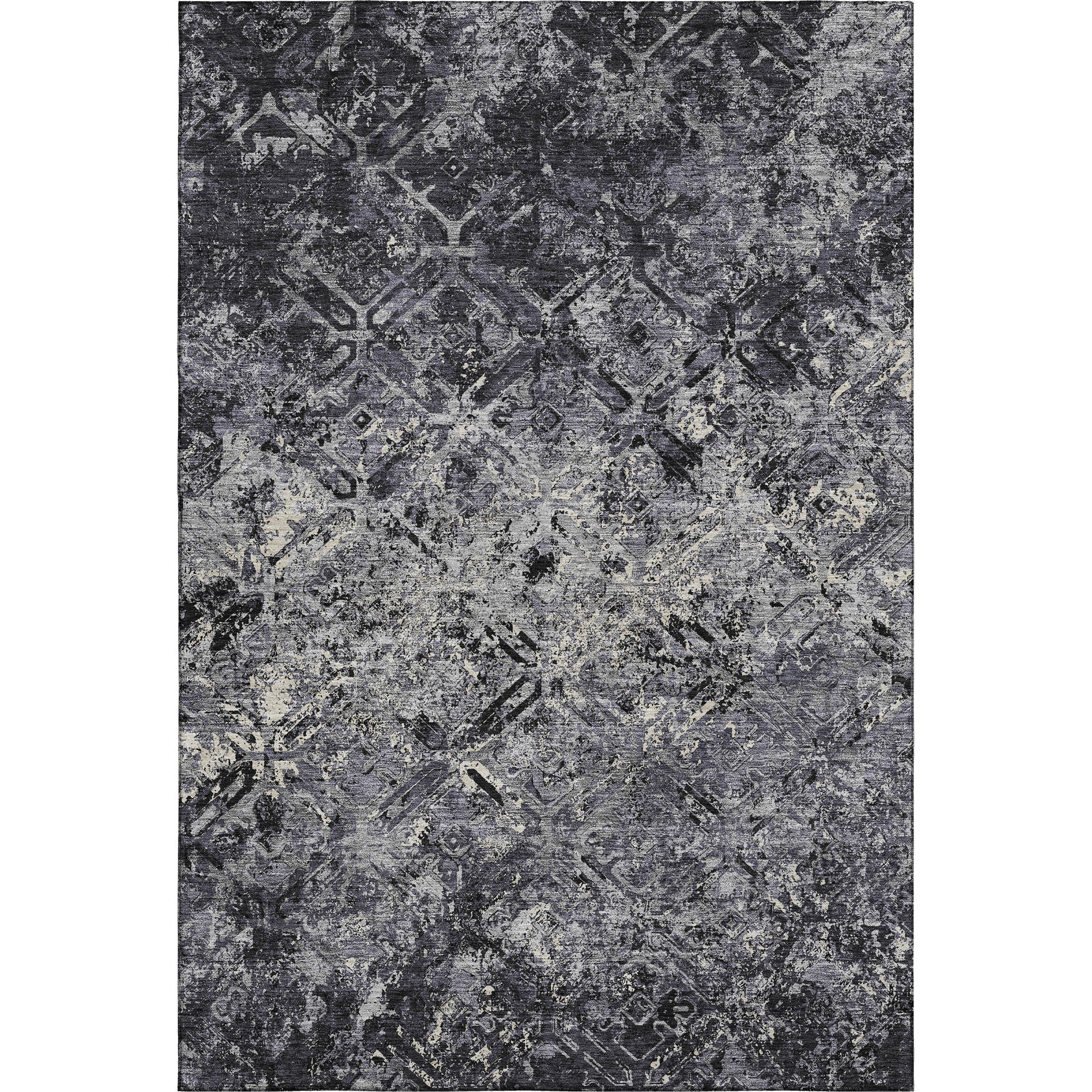 Cairo Machine Washable Transitional Black Rug 2'6" x 3'10" #shape_Rectangle