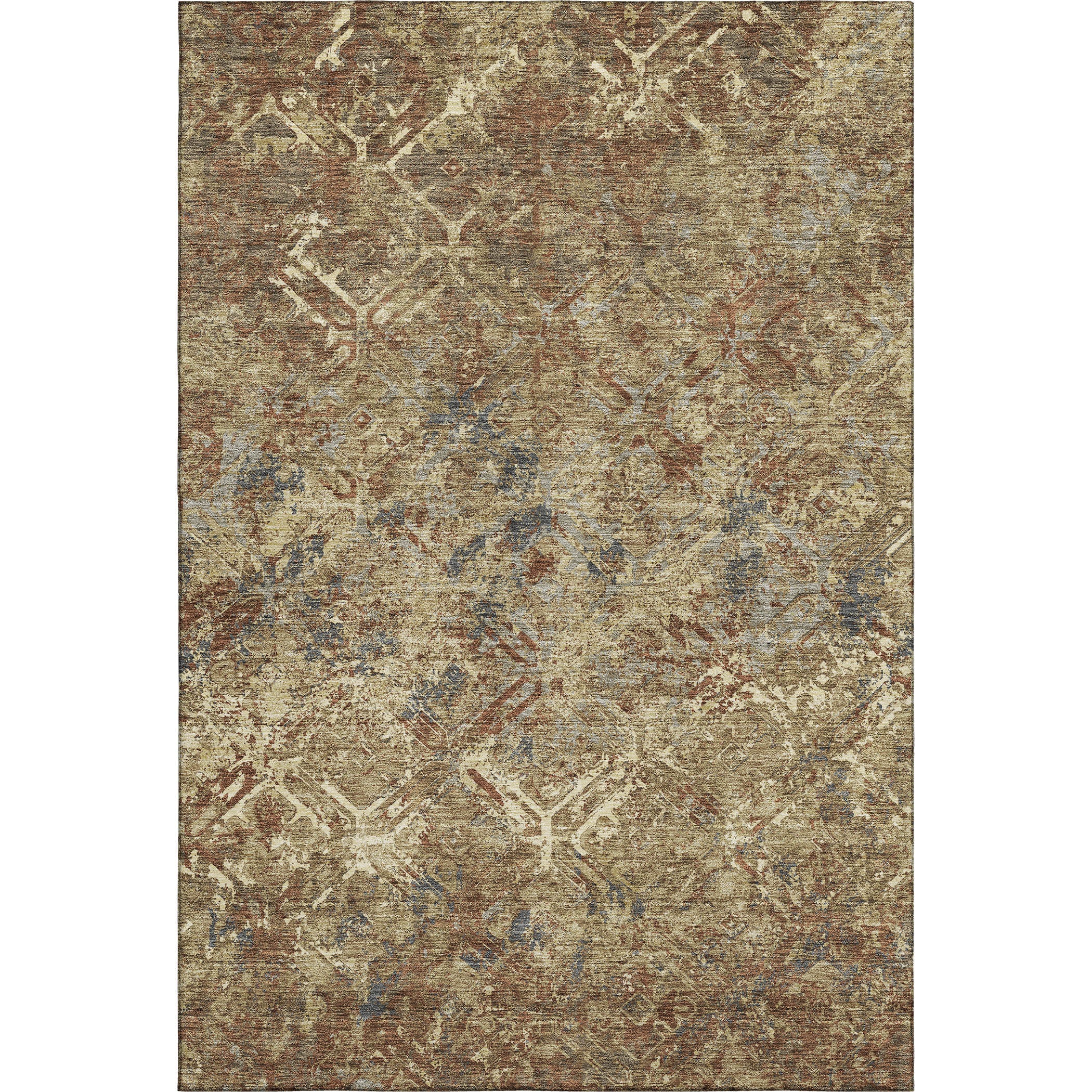 Cairo Machine Washable Transitional Brown Rug 2'6" x 3'10" #shape_Rectangle