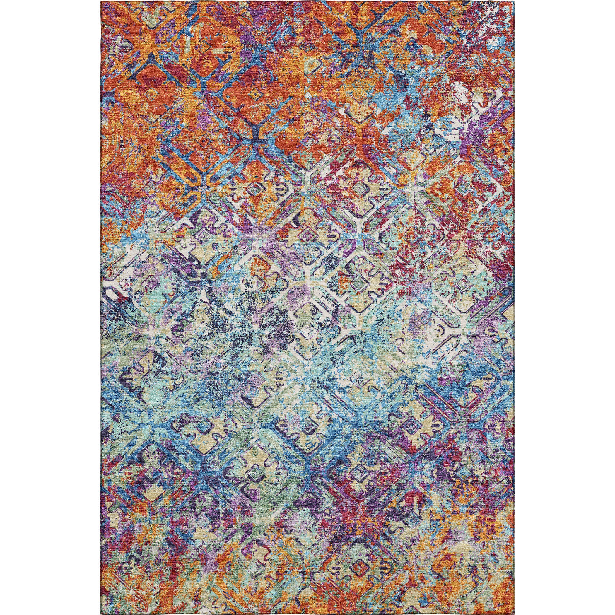 Cairo Machine Washable Transitional Copper Orange Rug 2'6" x 3'10" #shape_Rectangle