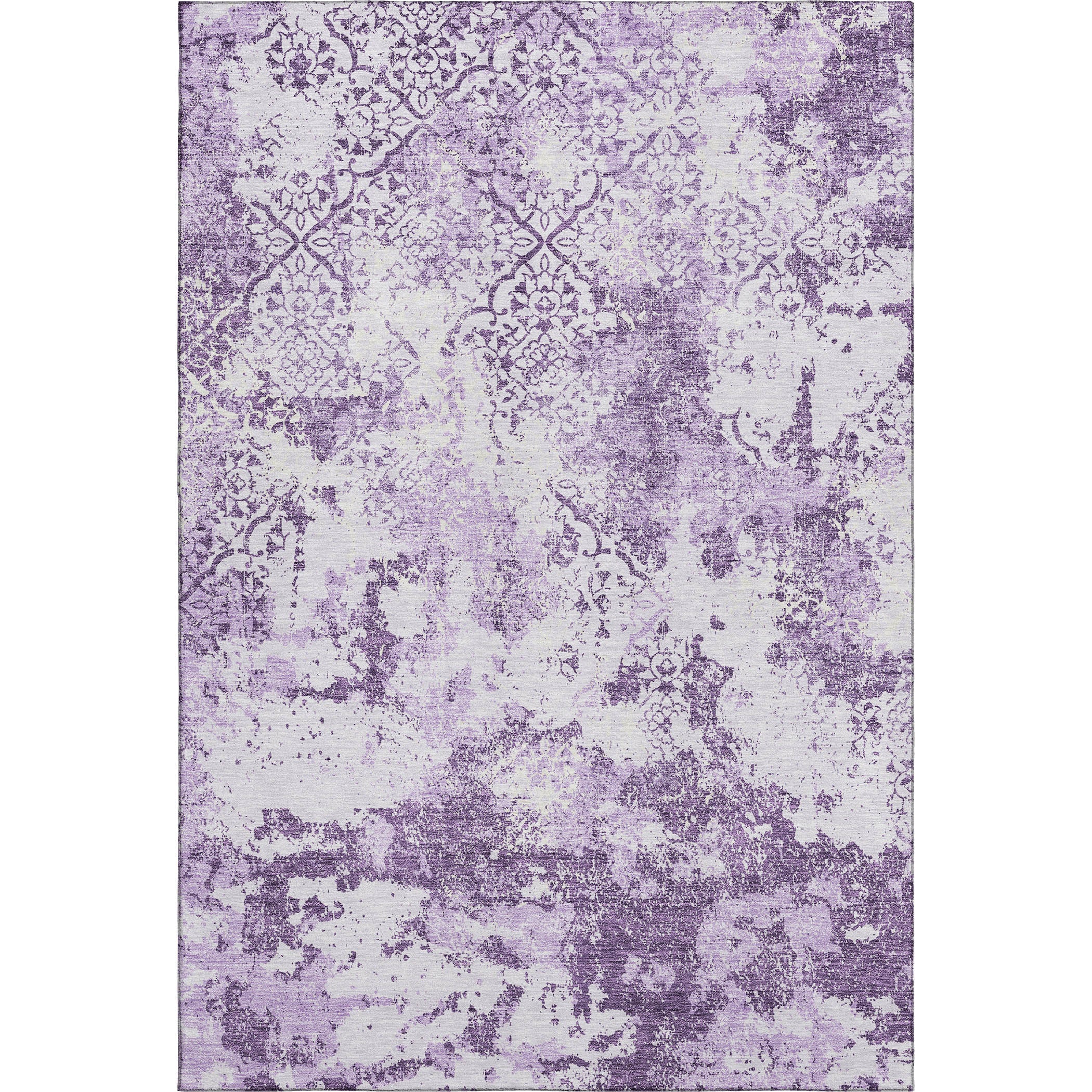 Bangkok Machine Washable Transitional Lavender Purple Rug 2'6" x 3'10" #shape_Rectangle