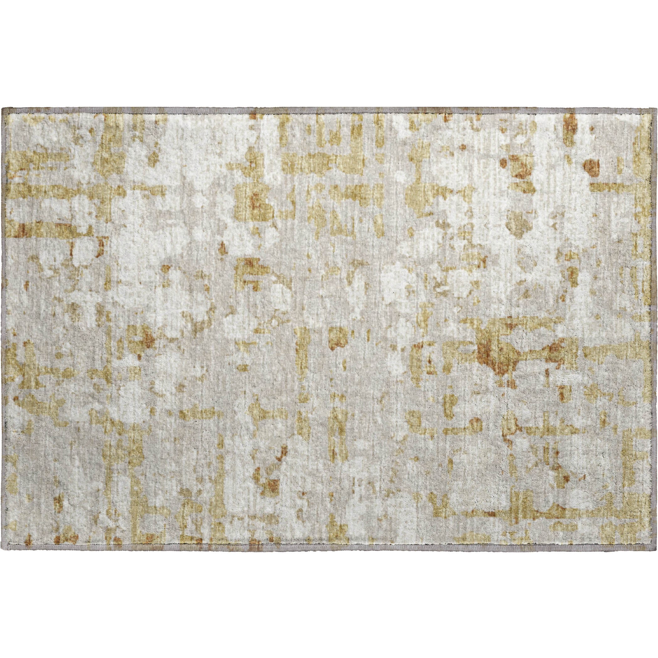 Lima Machine Washable Transitional Caramel Neutral Rug 1'8" x 2'6" #shape_Rectangle