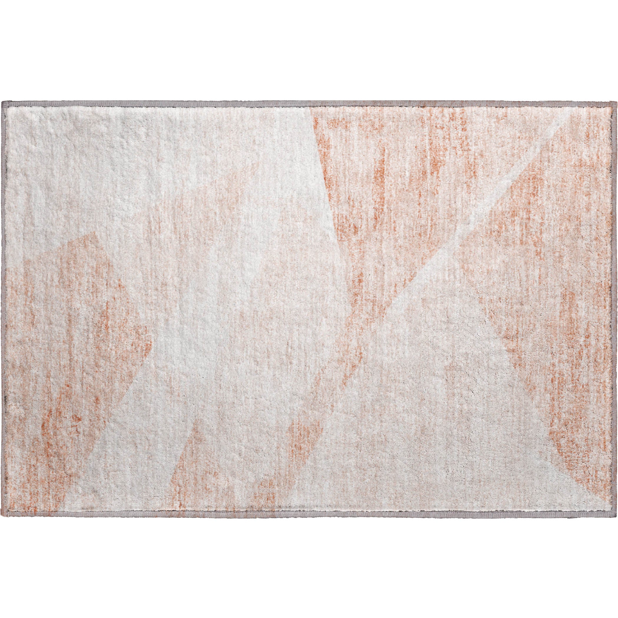 Bangkok Machine Washable Transitional Salmon Orange Rug 1'8" x 2'6" #shape_Rectangle
