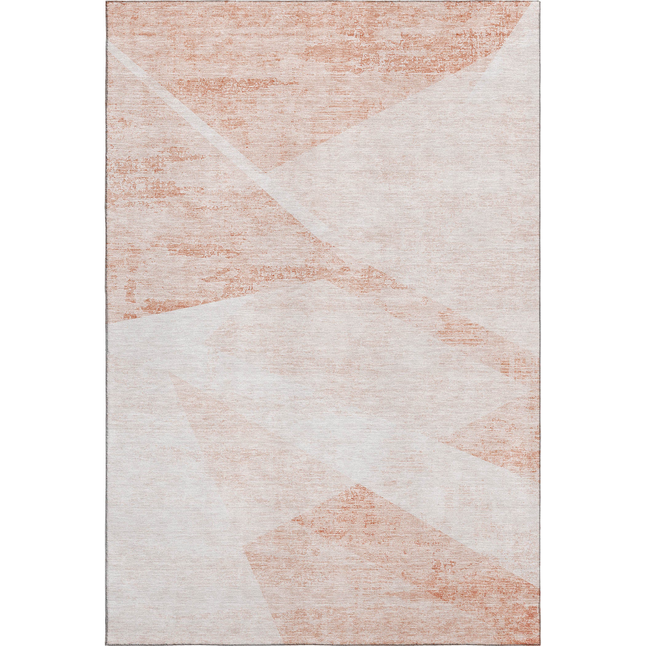 Bangkok Machine Washable Transitional Salmon Orange Rug 2'6" x 3'10" #shape_Rectangle