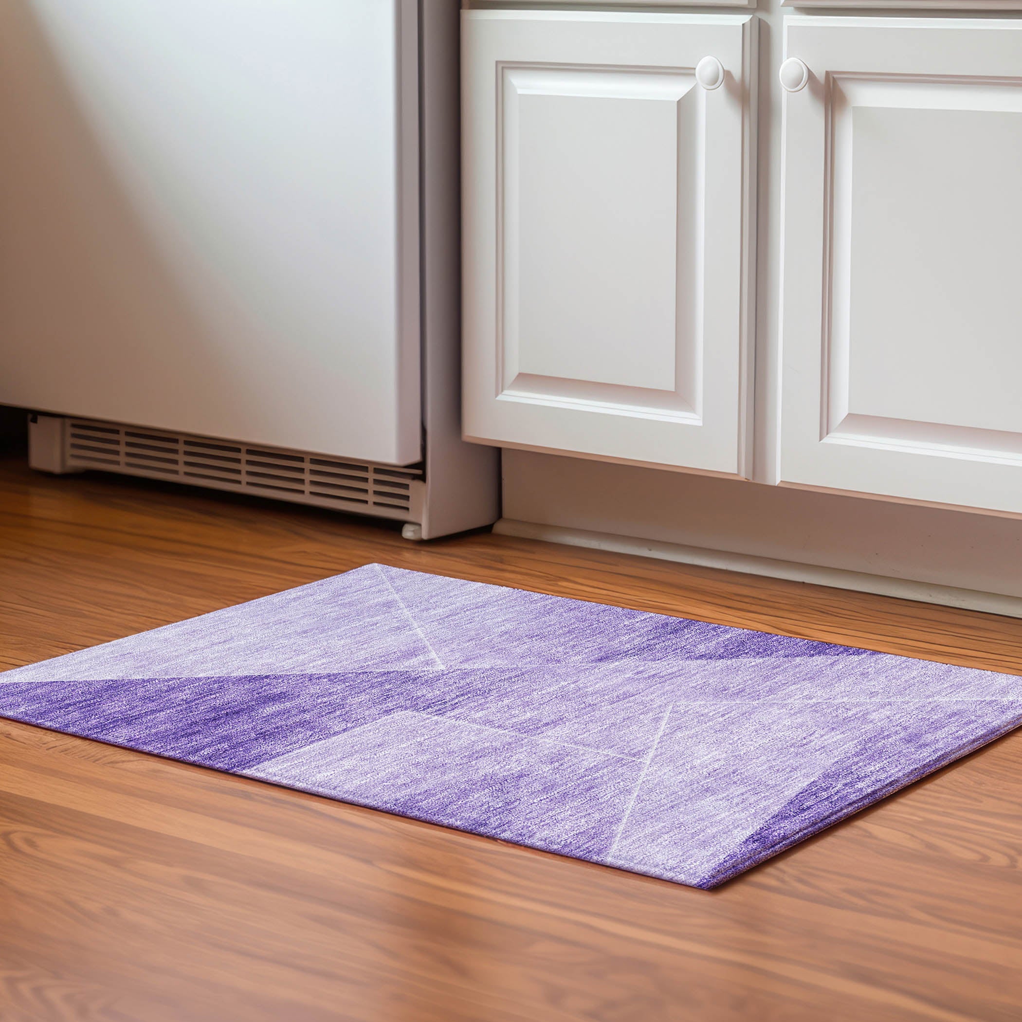 Bogota Machine Washable Transitional Purple Rug 1'8" x 2'6" #shape_Rectangle