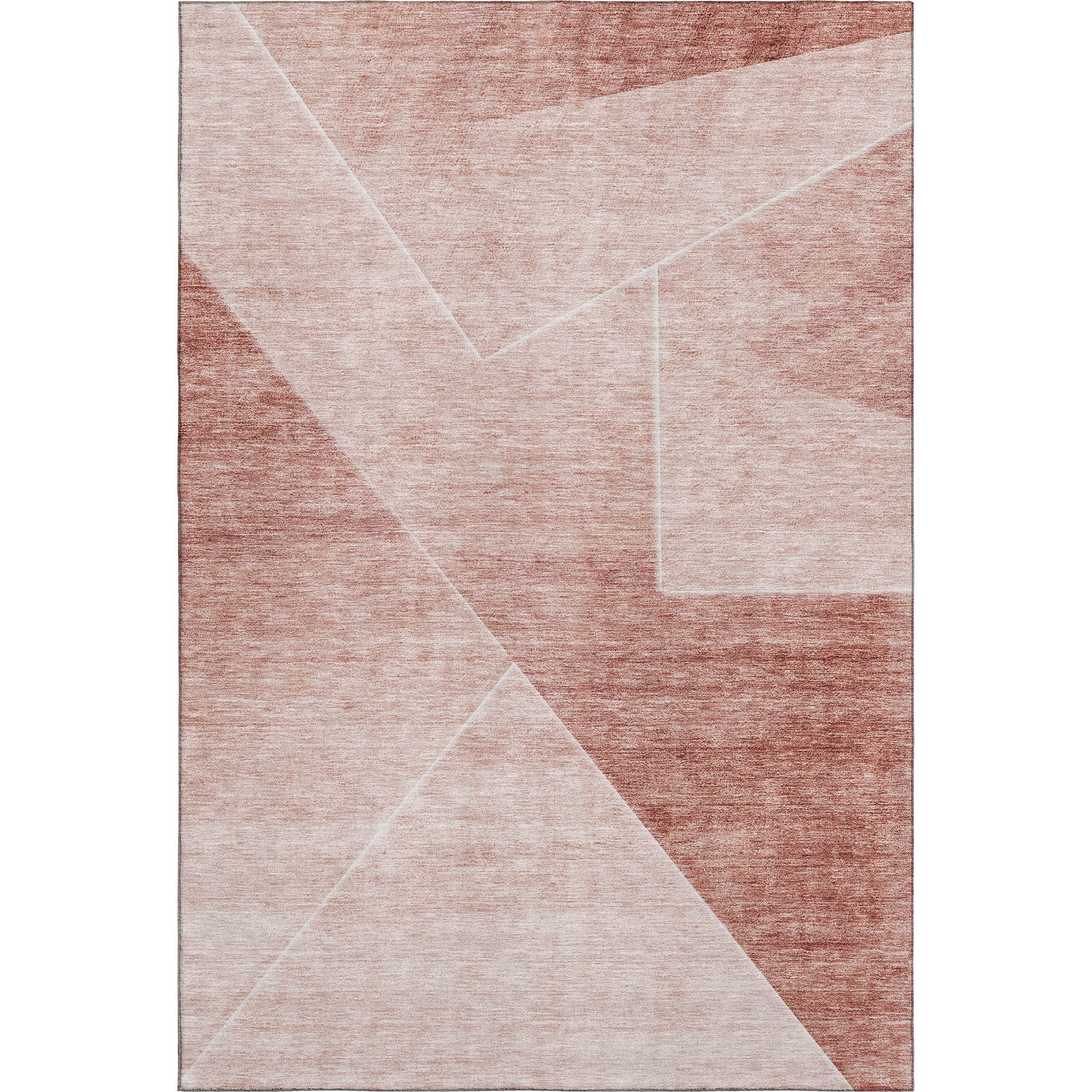Bogota Machine Washable Transitional Salmon Orange Rug 2'6" x 3'10" #shape_Rectangle