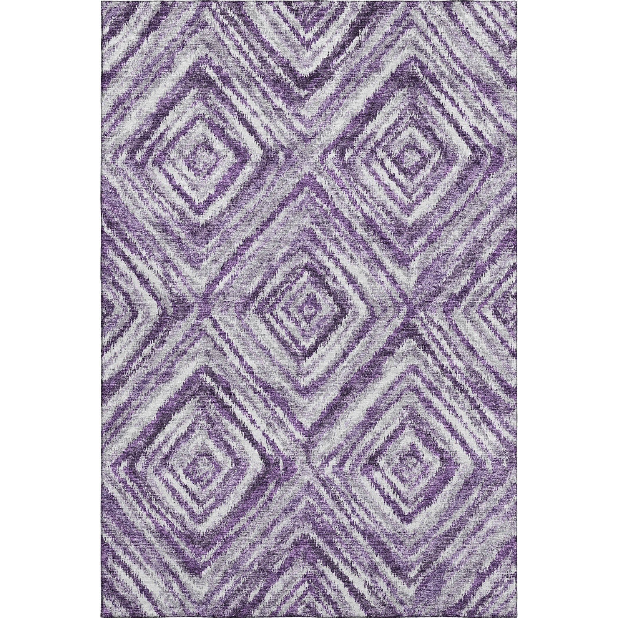 Cartagena Machine Washable Transitional Purple Rug 2'6" x 3'10" #shape_Rectangle