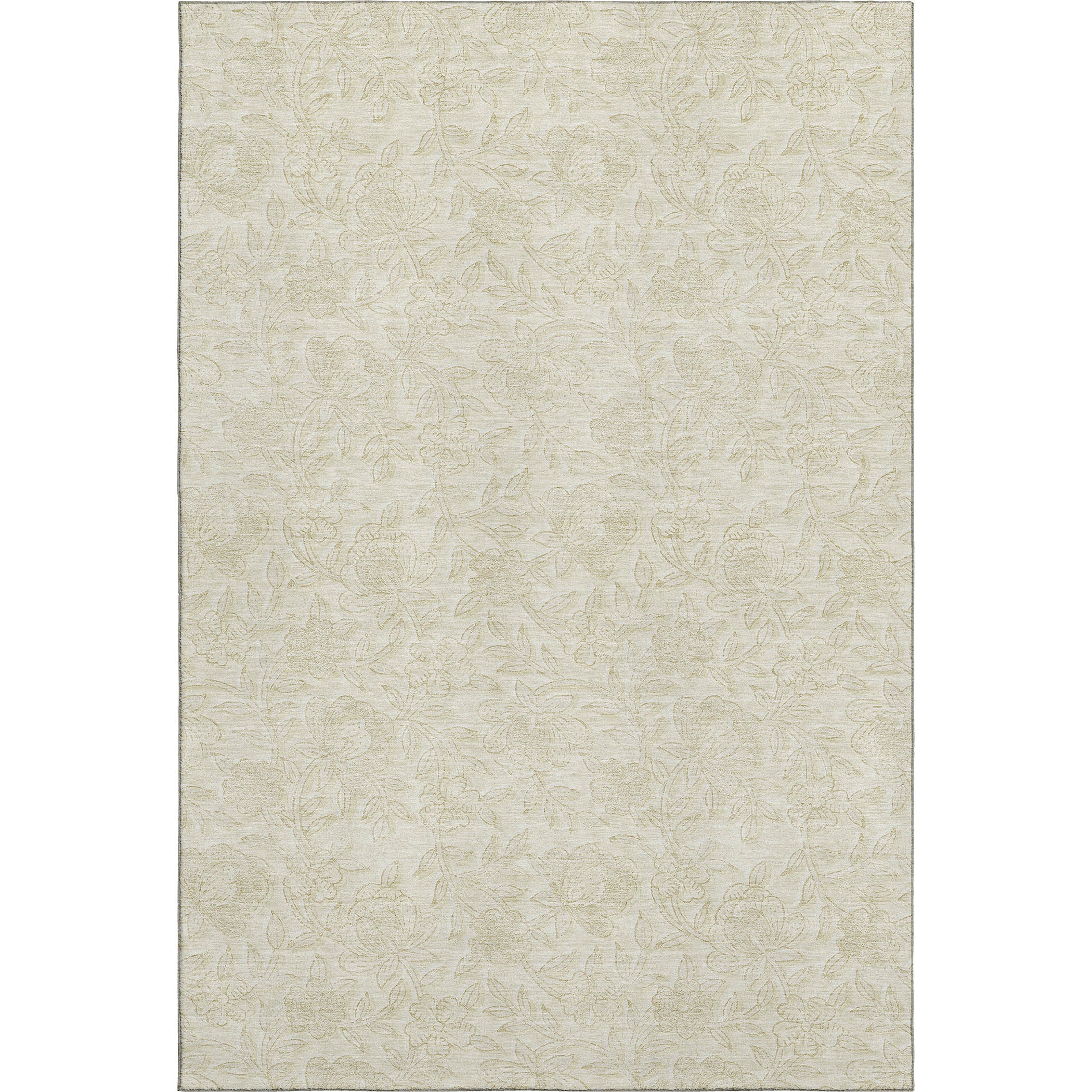 Cusco Machine Washable Transitional Ivory Rug 2'6" x 3'10" #shape_Rectangle