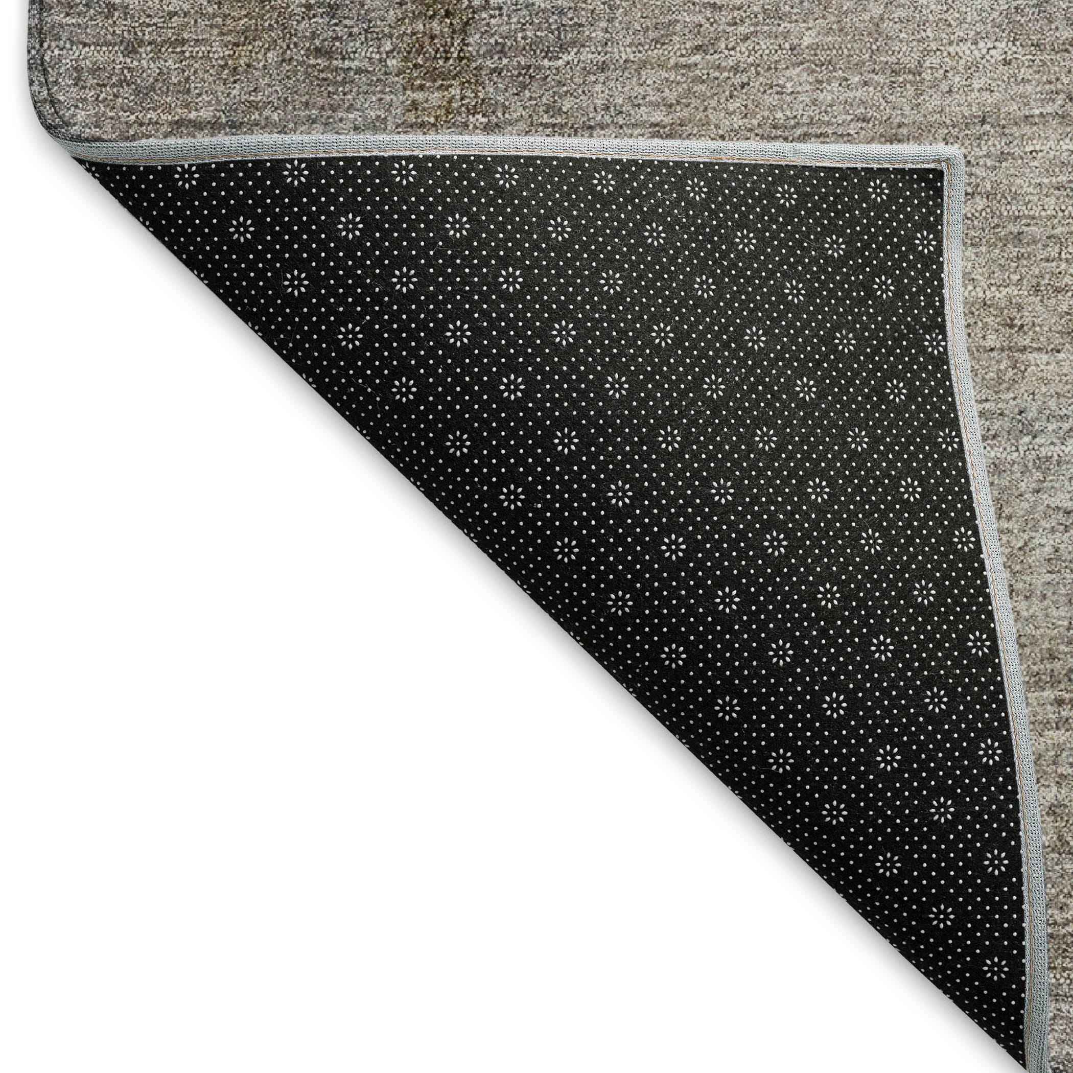 Mdina Machine Washable Transitional Blue Rug 1'8" x 2'6" #shape_Rectangle