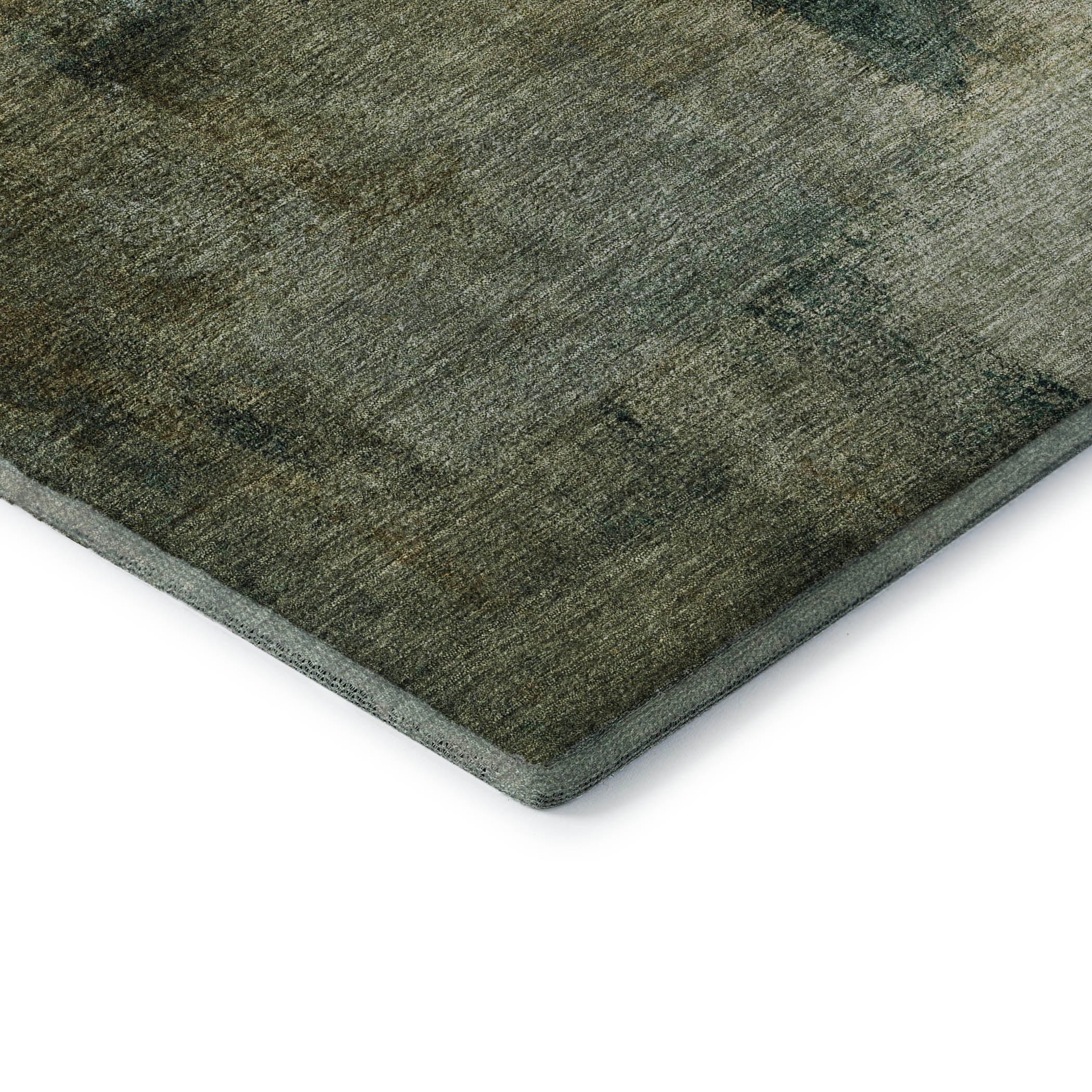 Mdina Machine Washable Transitional Brown Rug 1'8" x 2'6" #shape_Rectangle