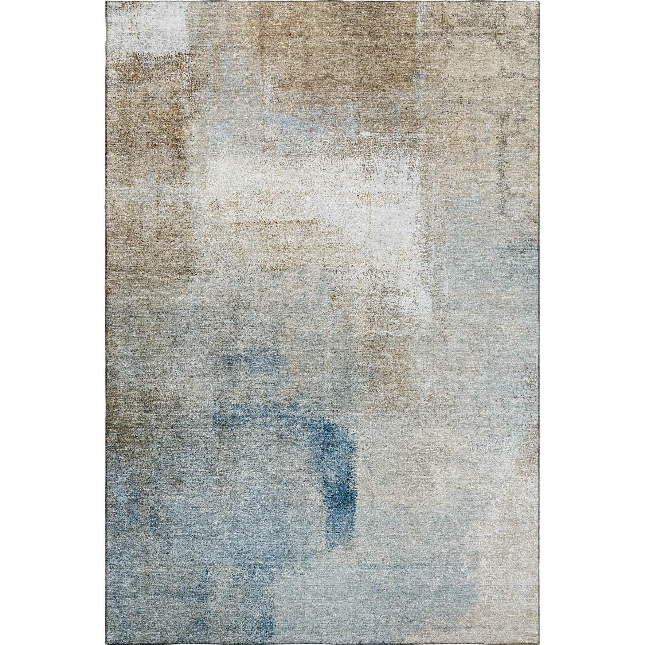 Mdina Machine Washable Transitional Taupe Brown Rug 2'6" x 3'10" #shape_Rectangle