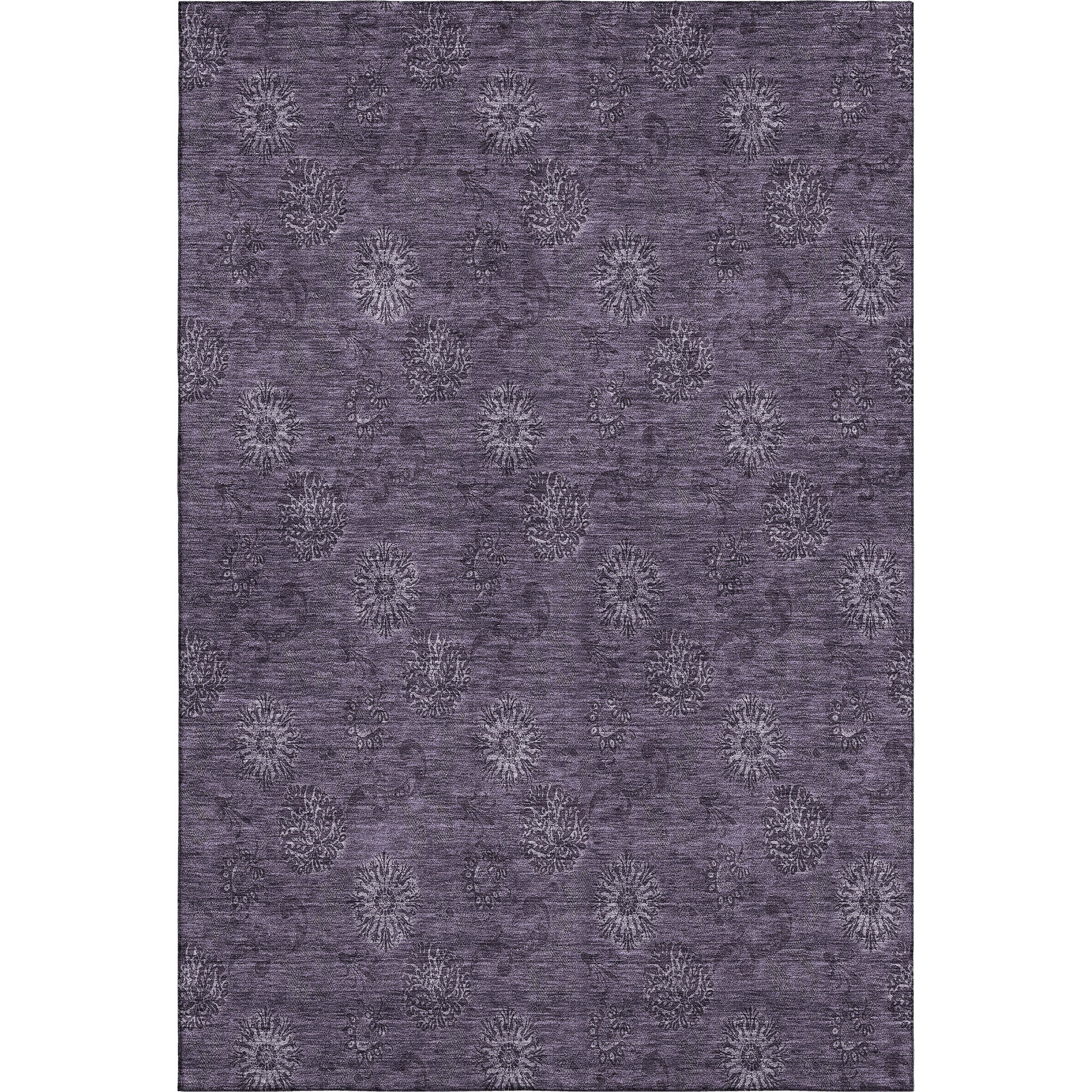 Bangkok Machine Washable Transitional Eggplant Purple Rug 2'6" x 3'10" #shape_Rectangle