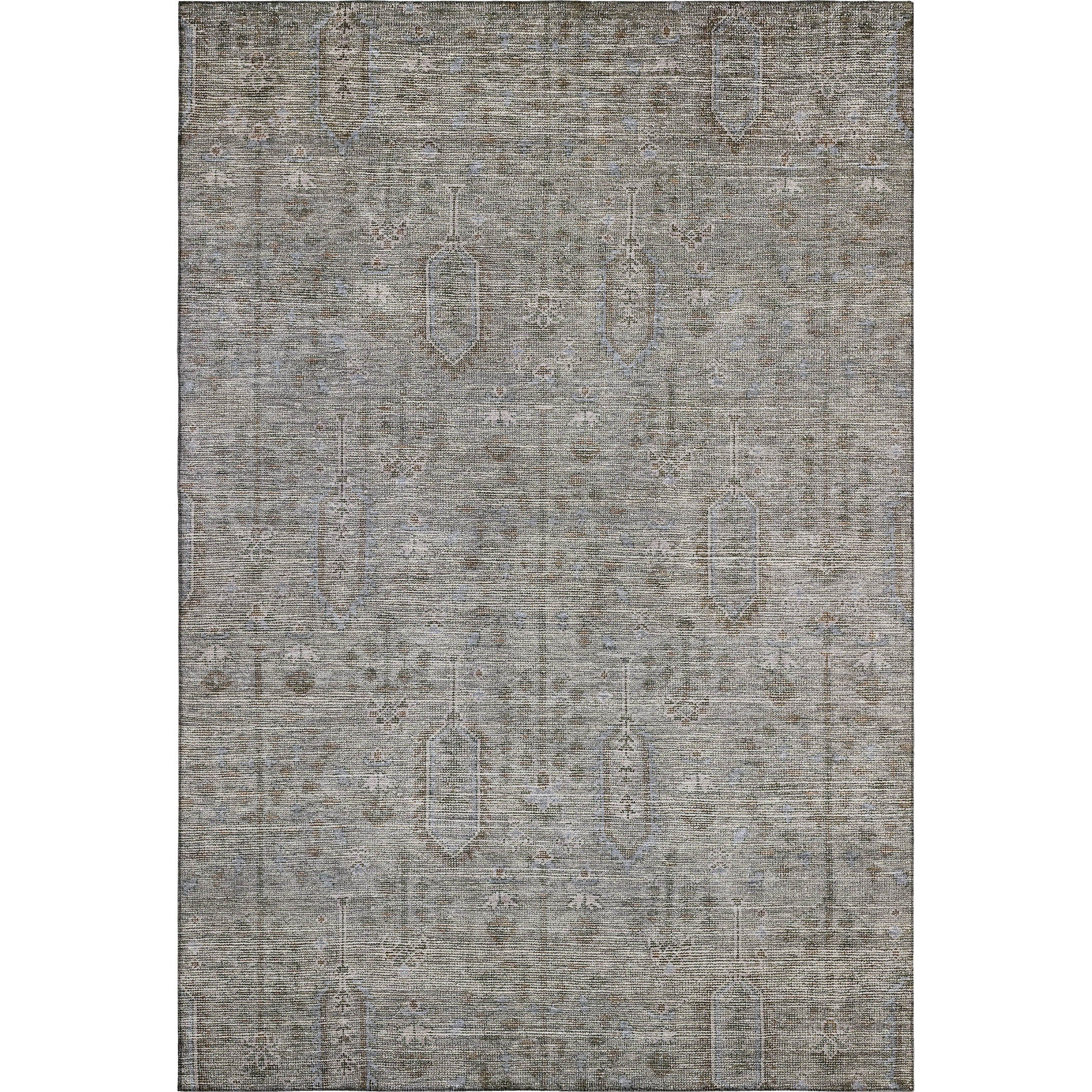 Lima Machine Washable Transitional Granite Gray Rug 2'6" x 3'10" #shape_Rectangle